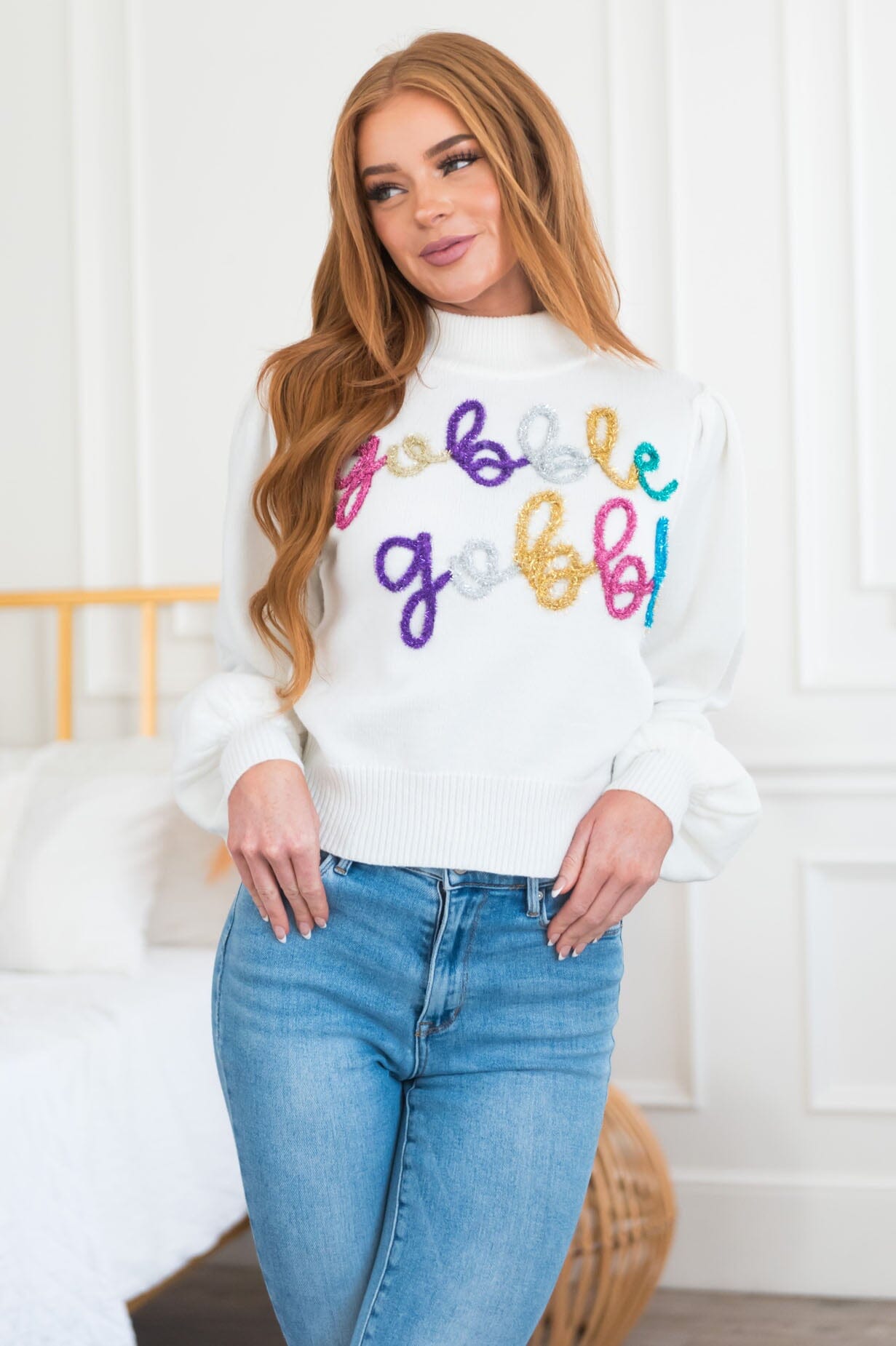 Gobble, Gobble Modest Sweater Modest Dresses vendor-unknown 