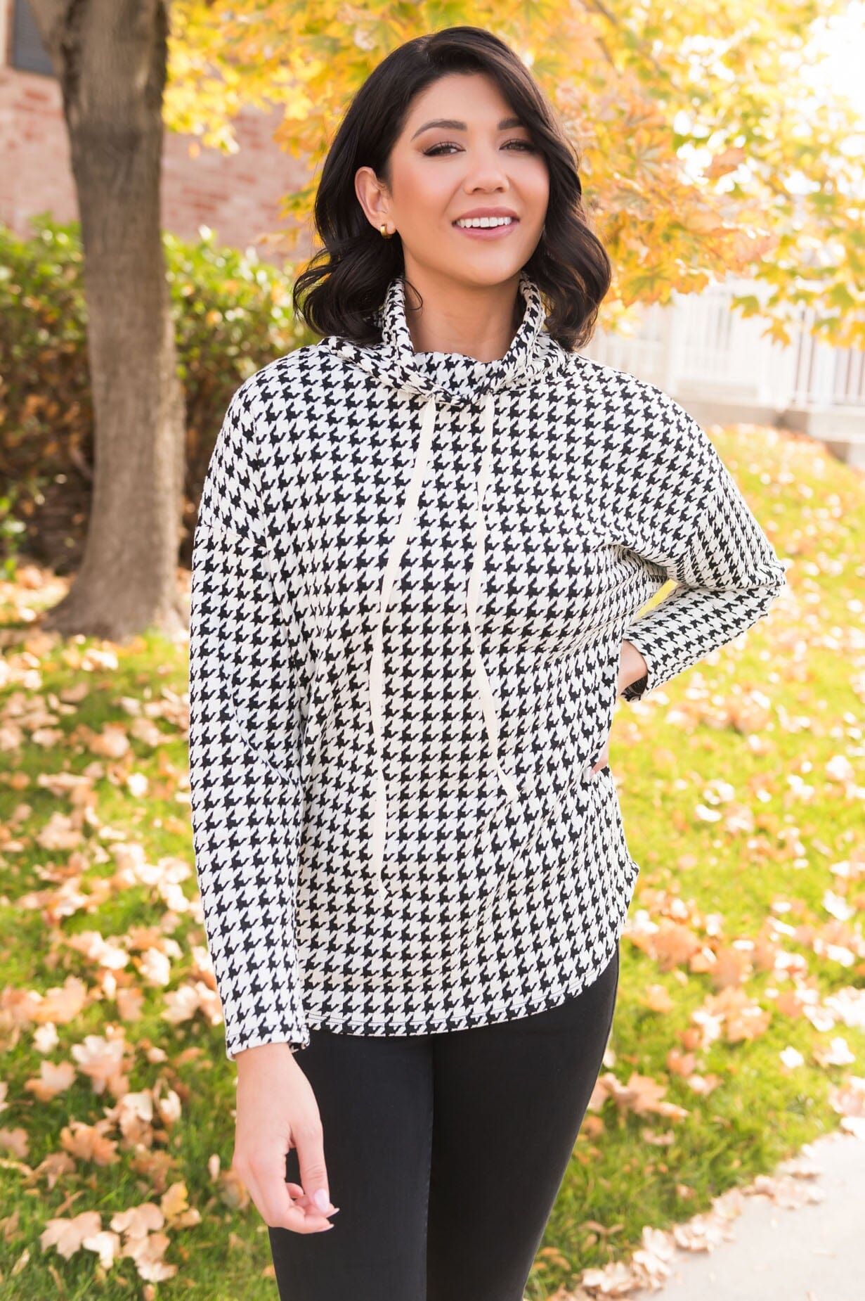 Light Of My Life Modest Cowl Neck Top Tops vendor-unknown 