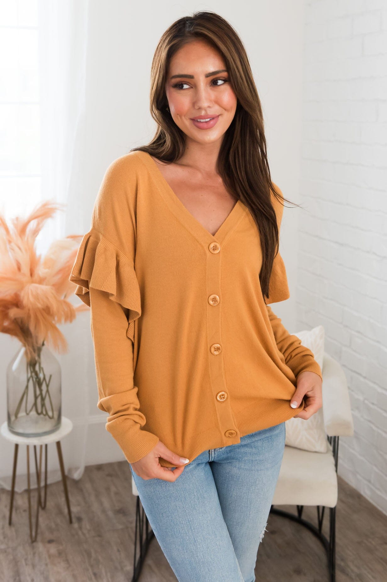 A Little Bit Fancy Modest Cardigan Tops vendor-unknown 