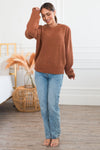 Perfectly Planned Modest Sweater Tops vendor-unknown