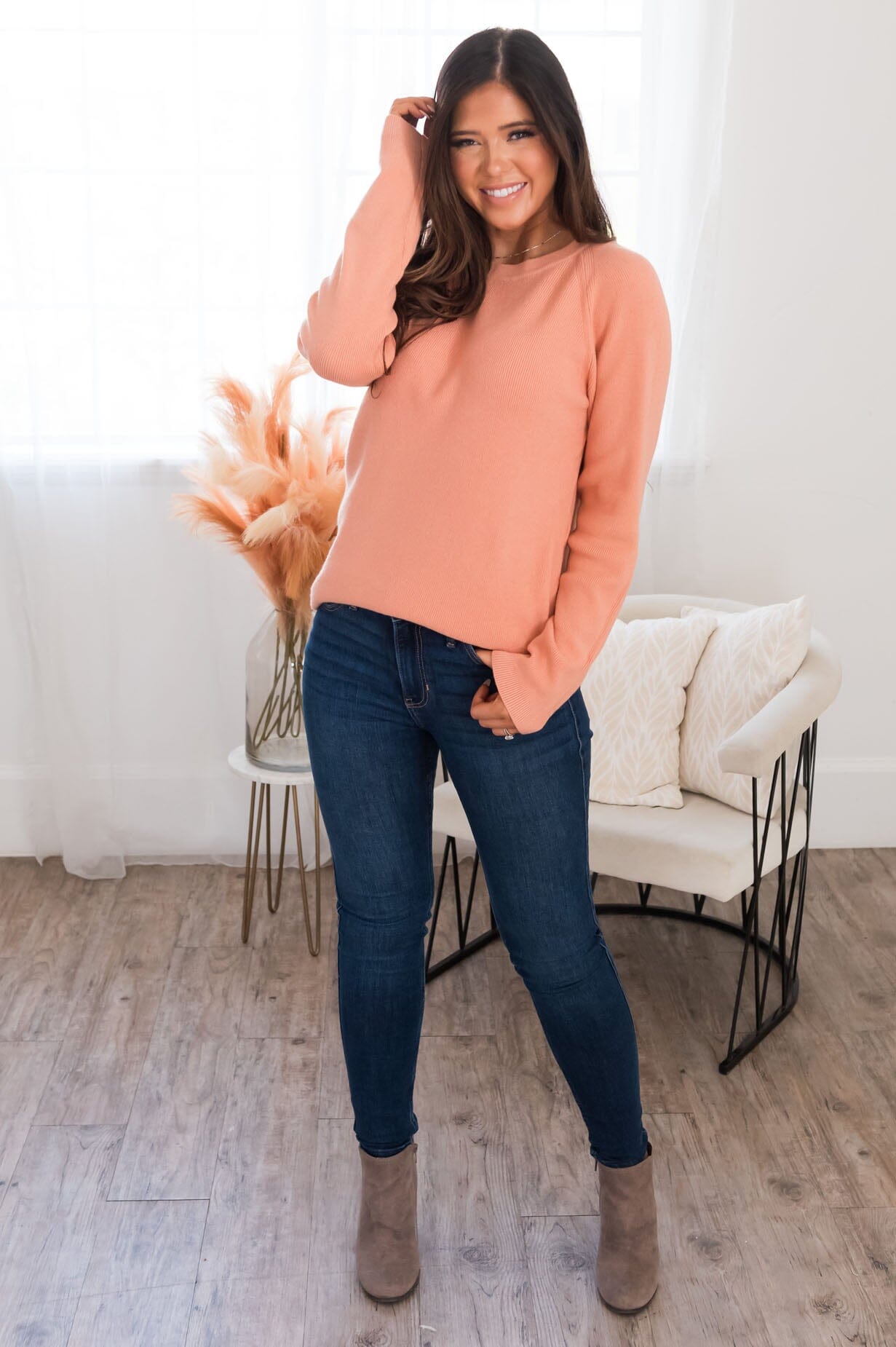 Fate Is Calling Modest Sweater Tops vendor-unknown 