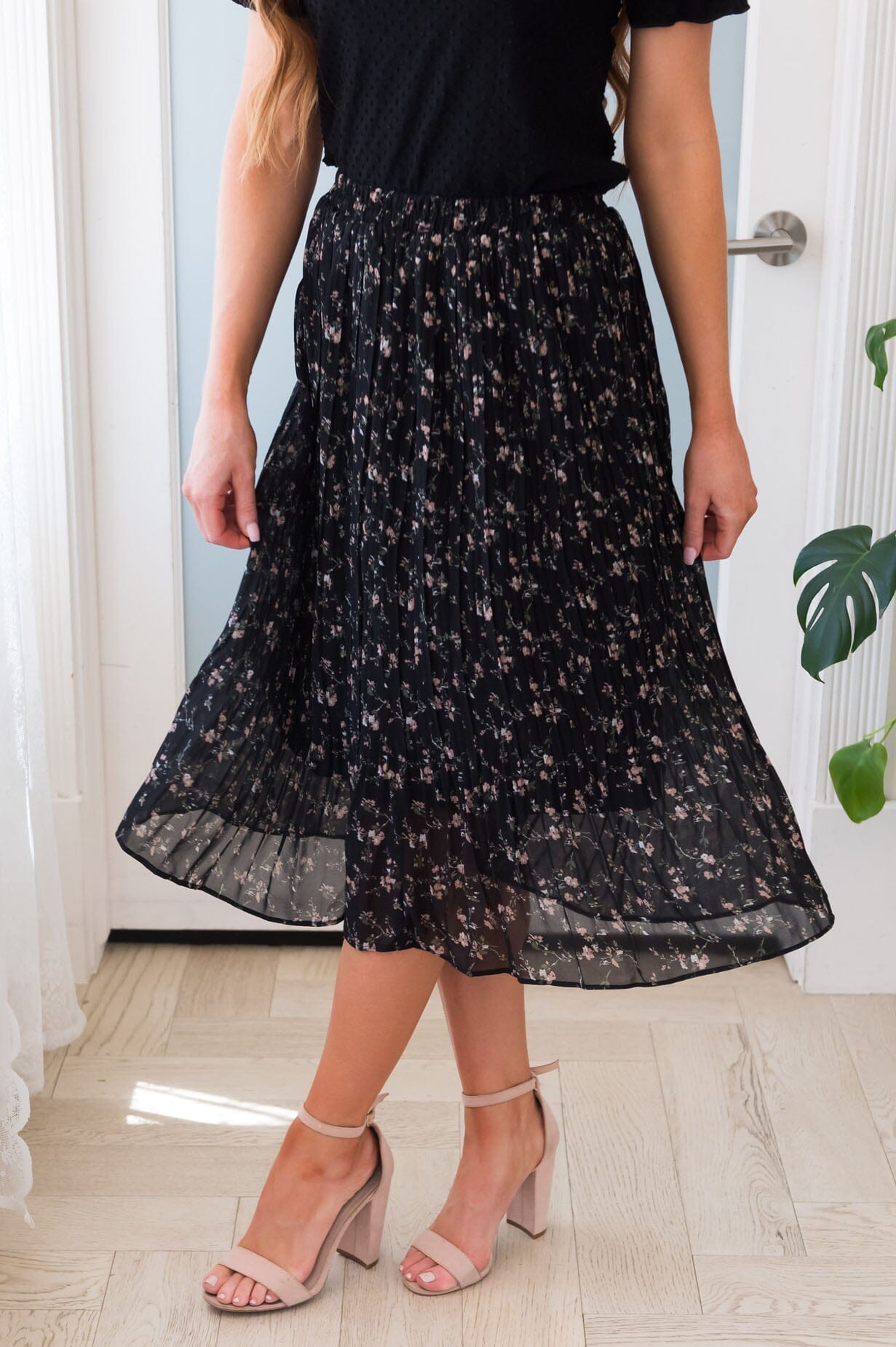 Always Blooming Modest Pleat Skirt Modest Dresses vendor-unknown 