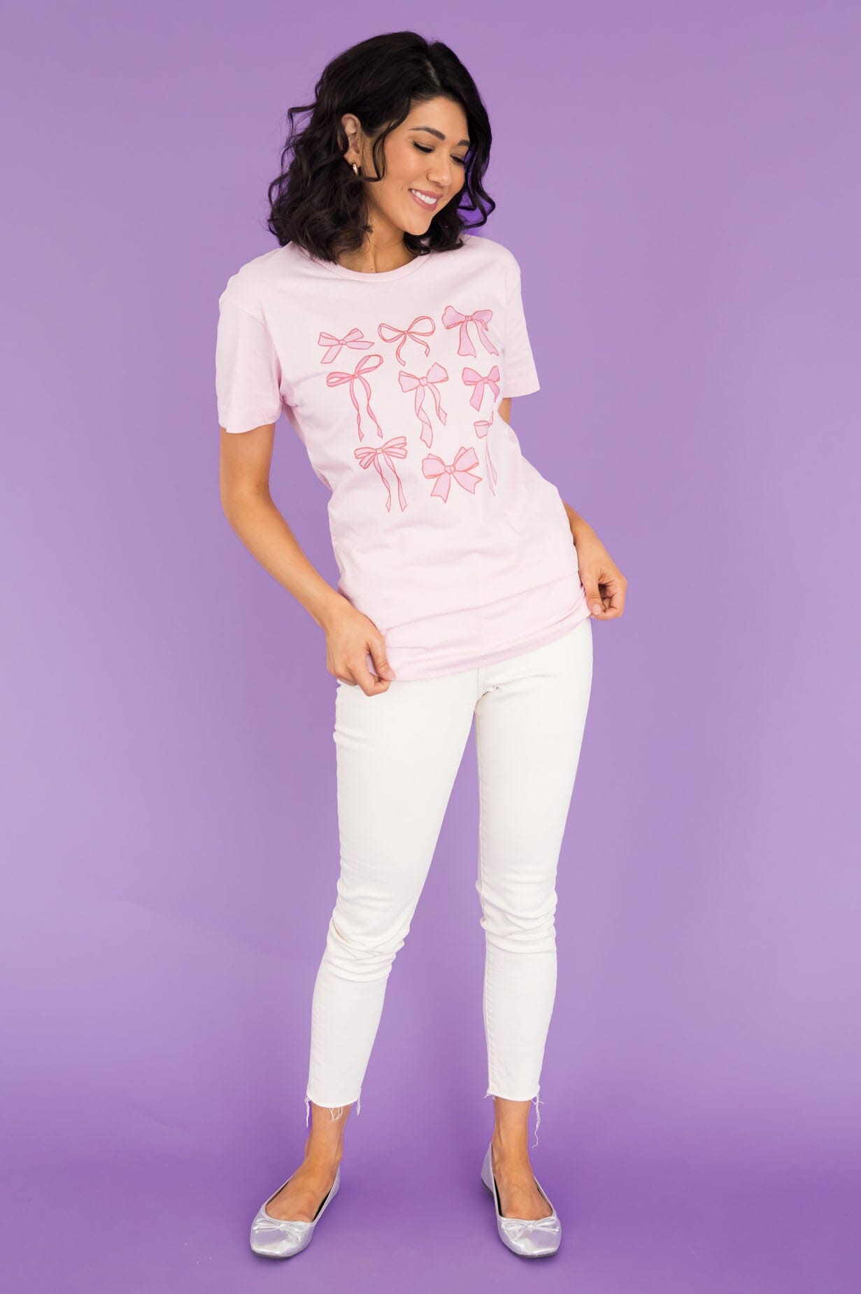 Bows Galore Graphic Tee Modest Dresses vendor-unknown 