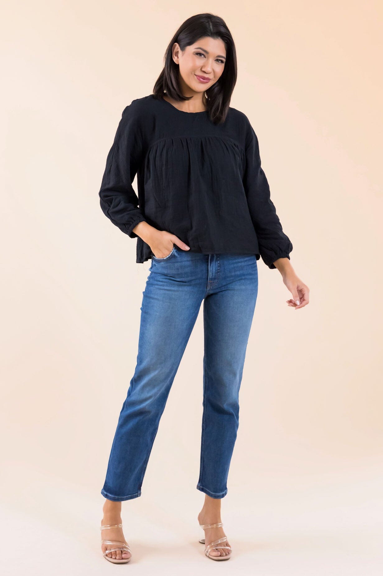 Fact Or Fiction Gauze Blouse NeeSee's Dresses 