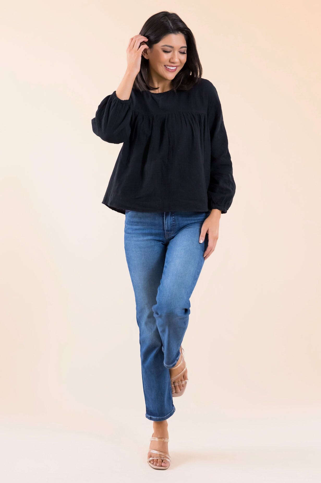 Fact Or Fiction Gauze Blouse NeeSee's Dresses 