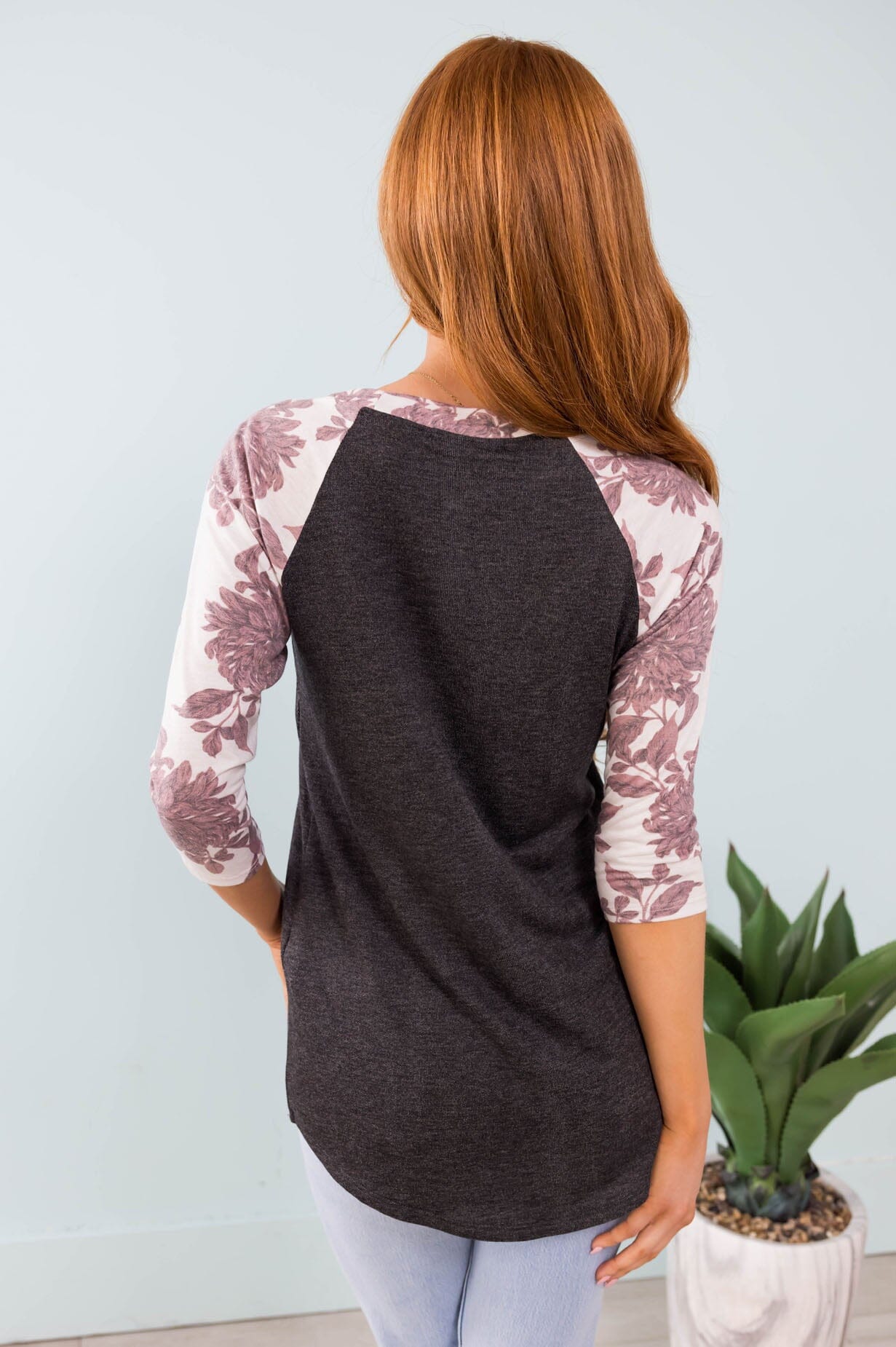 Charming Beauty Baseball Tee Tops vendor-unknown 