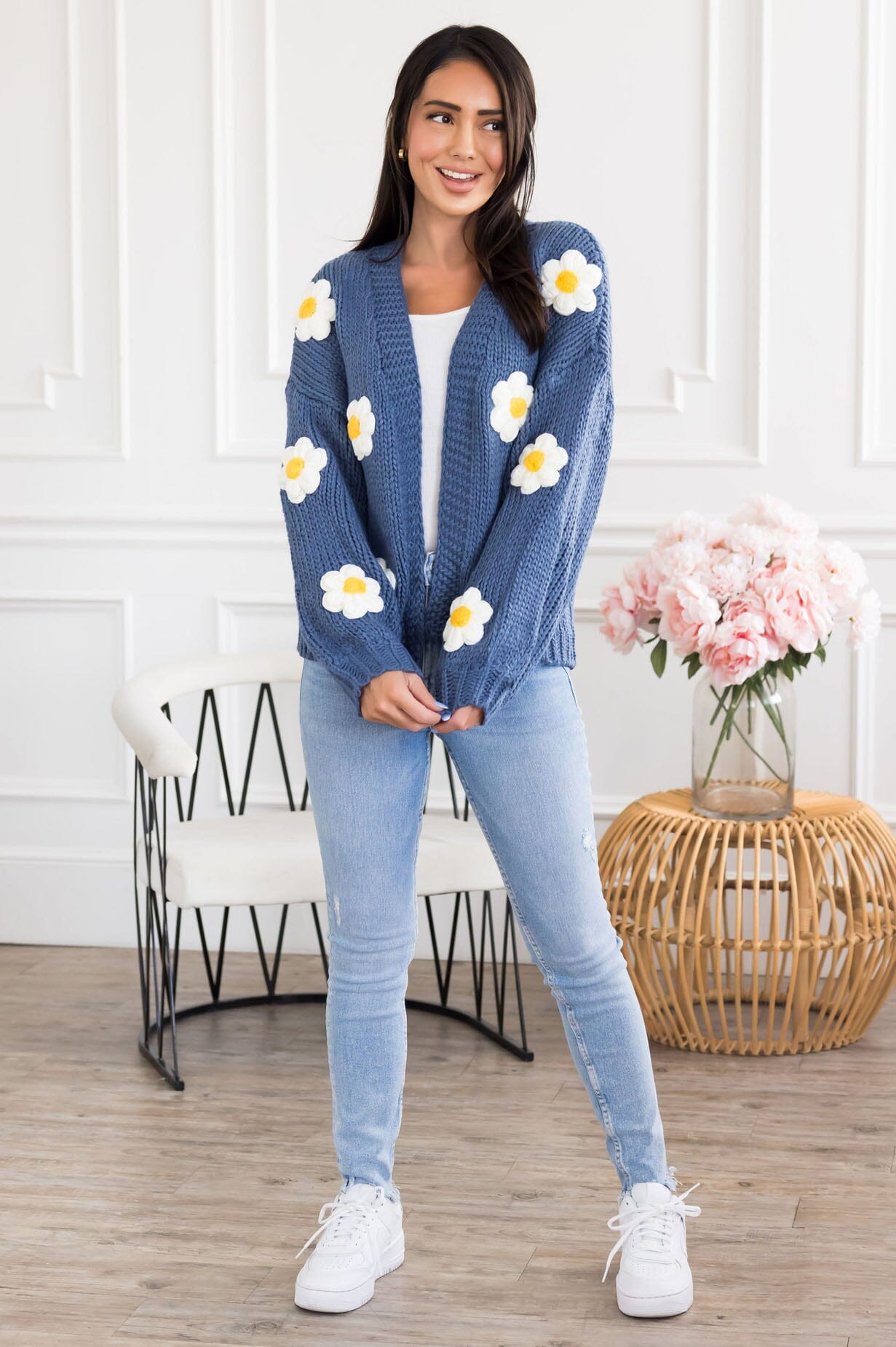 Daisy Days Sweater Cardigan Modest Dresses vendor-unknown 