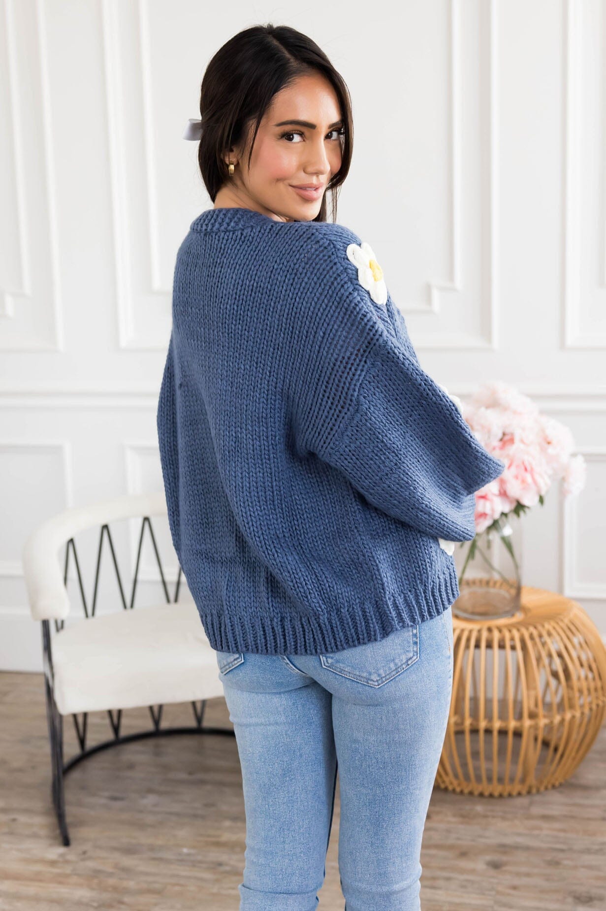 Daisy Days Sweater Cardigan Modest Dresses vendor-unknown 