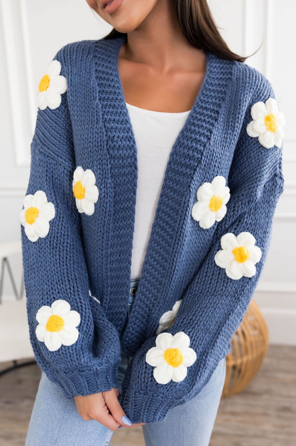 Daisy Days Sweater Cardigan Modest Dresses vendor-unknown 