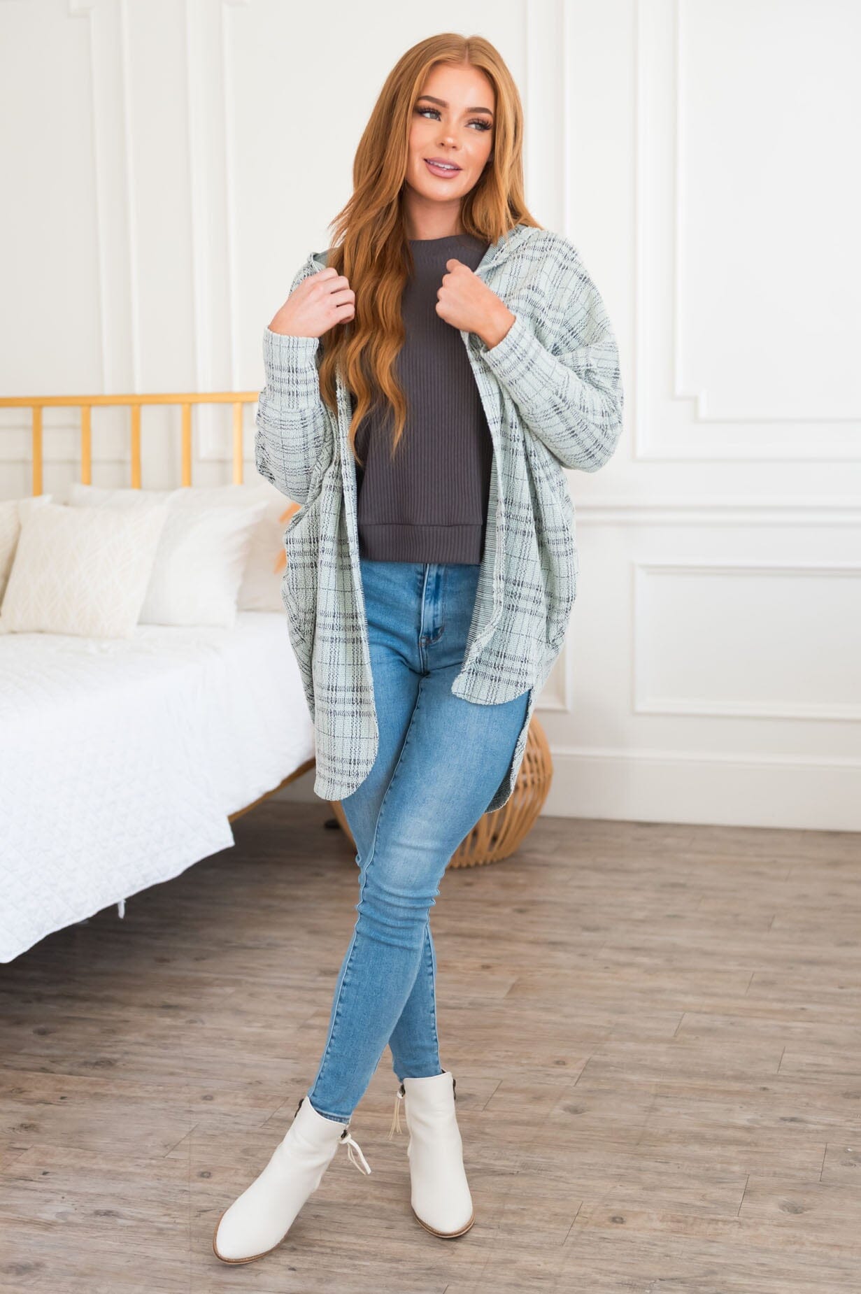 Moonlight Glow Modest Hooded Jacket Tops vendor-unknown 