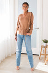 Beauty In Laughter Modest Ruffle Sweater Modest Dresses vendor-unknown