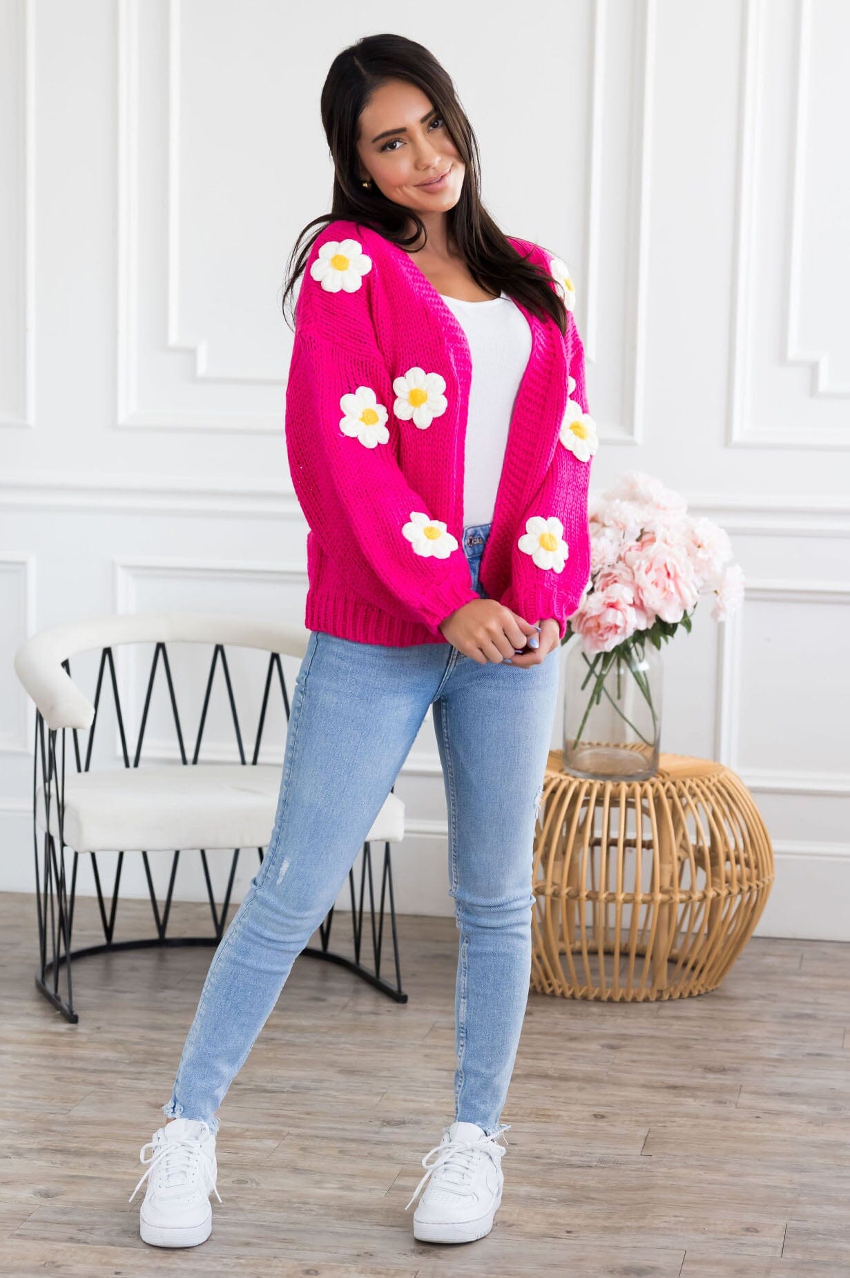 Daisy Days Sweater Cardigan Modest Dresses vendor-unknown 