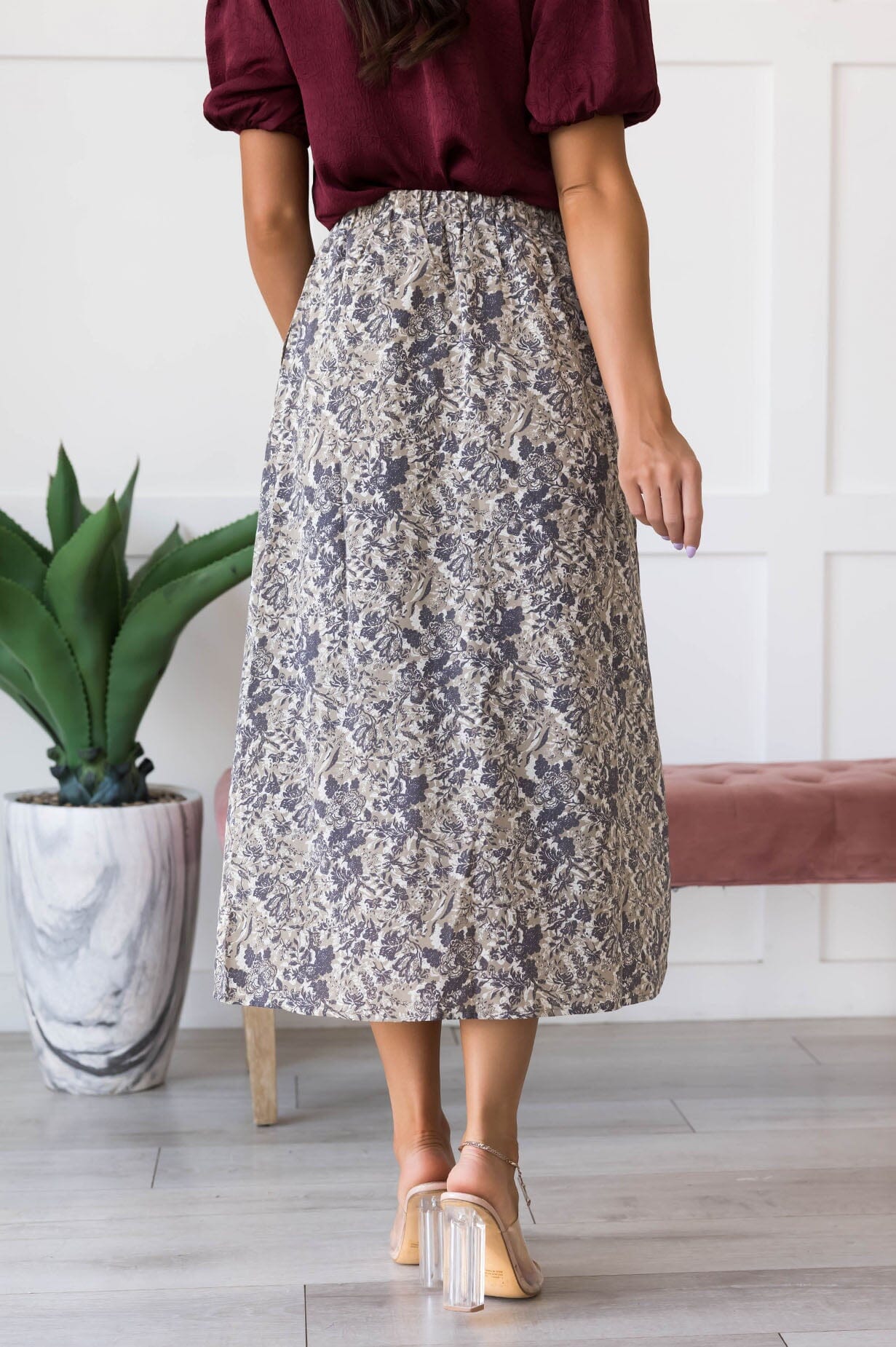 Always Included Floral Skirt Skirts vendor-unknown 