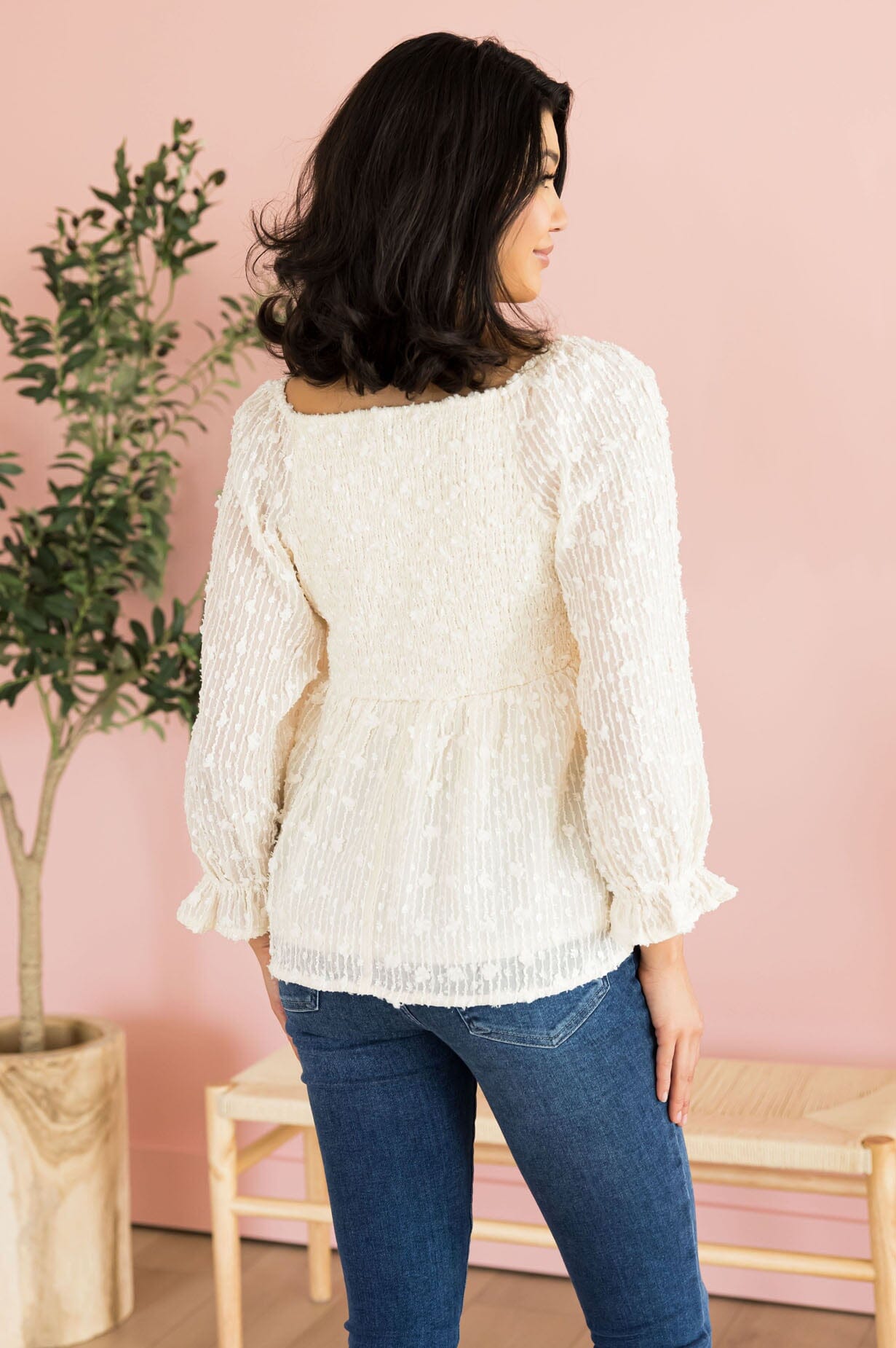 Cloud Gazing Poet Sleeve Blouse Modest Dresses vendor-unknown 