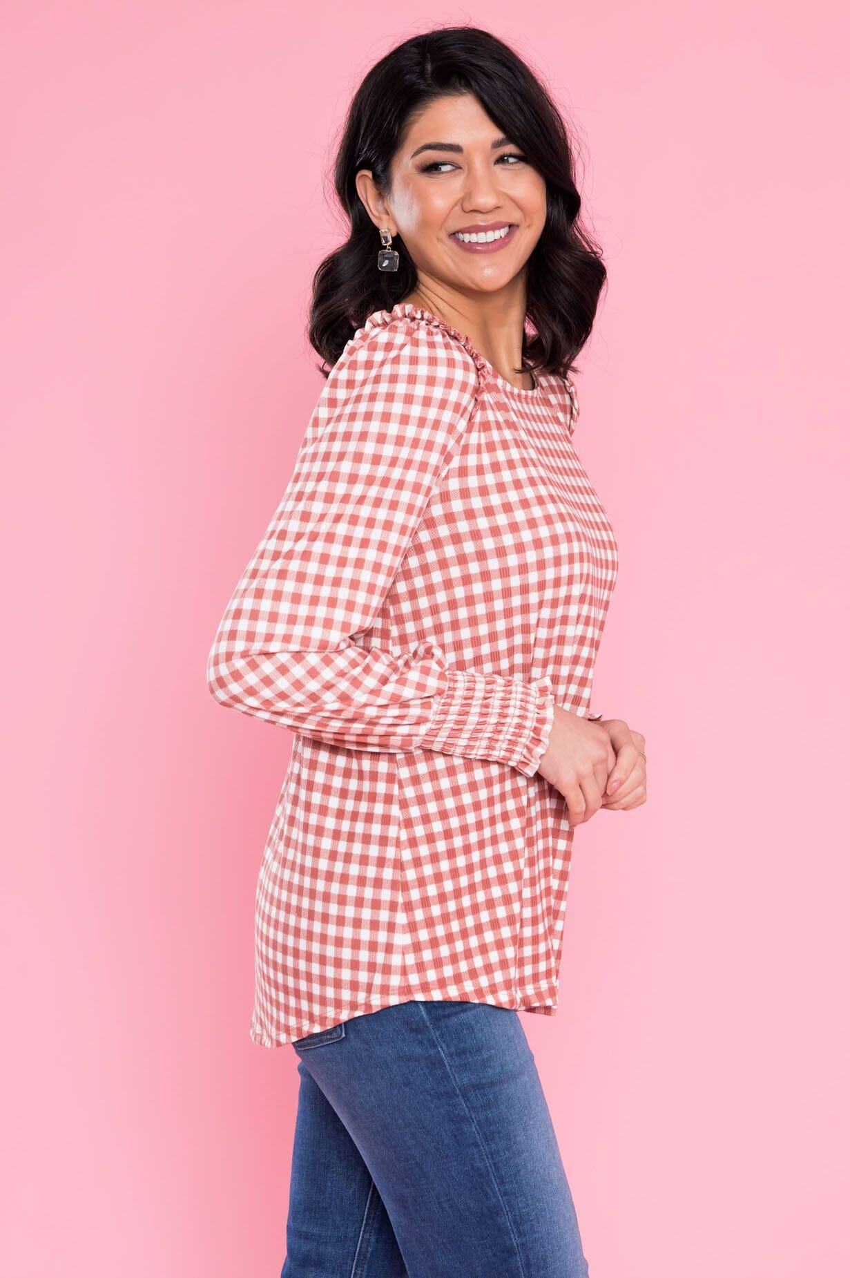 Best Day Ever Plaid Blouse Tops vendor-unknown 