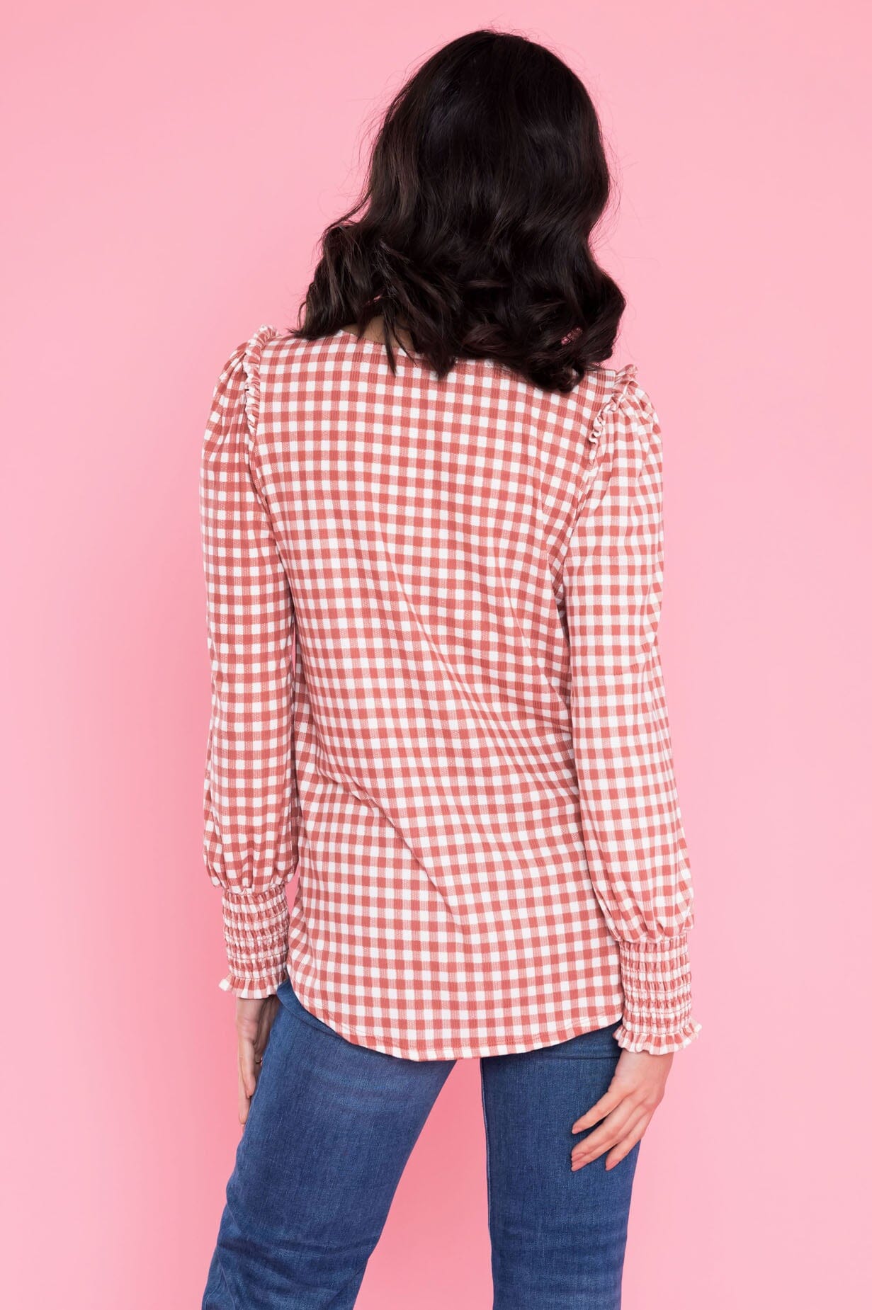 Best Day Ever Plaid Blouse Tops vendor-unknown 