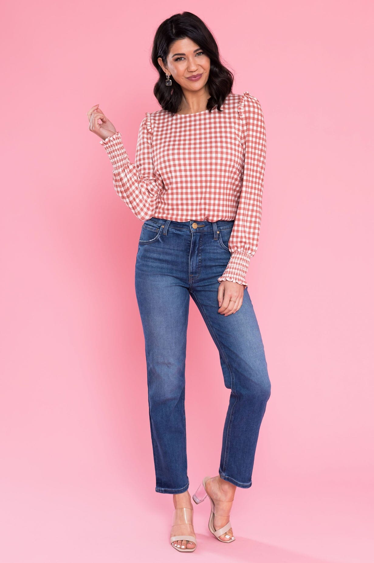 Best Day Ever Plaid Blouse Tops vendor-unknown 