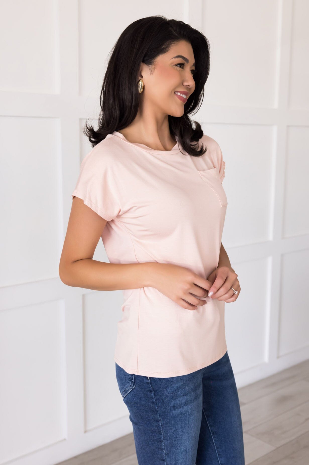 Basically Beautiful Pocket Tee NeeSee's Dresses 