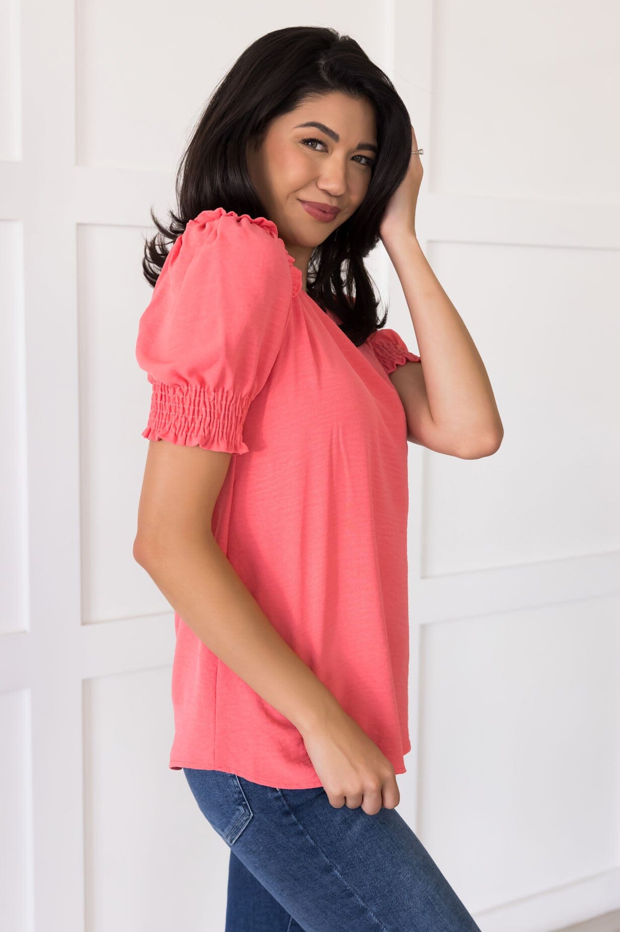 Feeling The Sunshine Puff Sleeve Blouse NeeSee's Dresses 