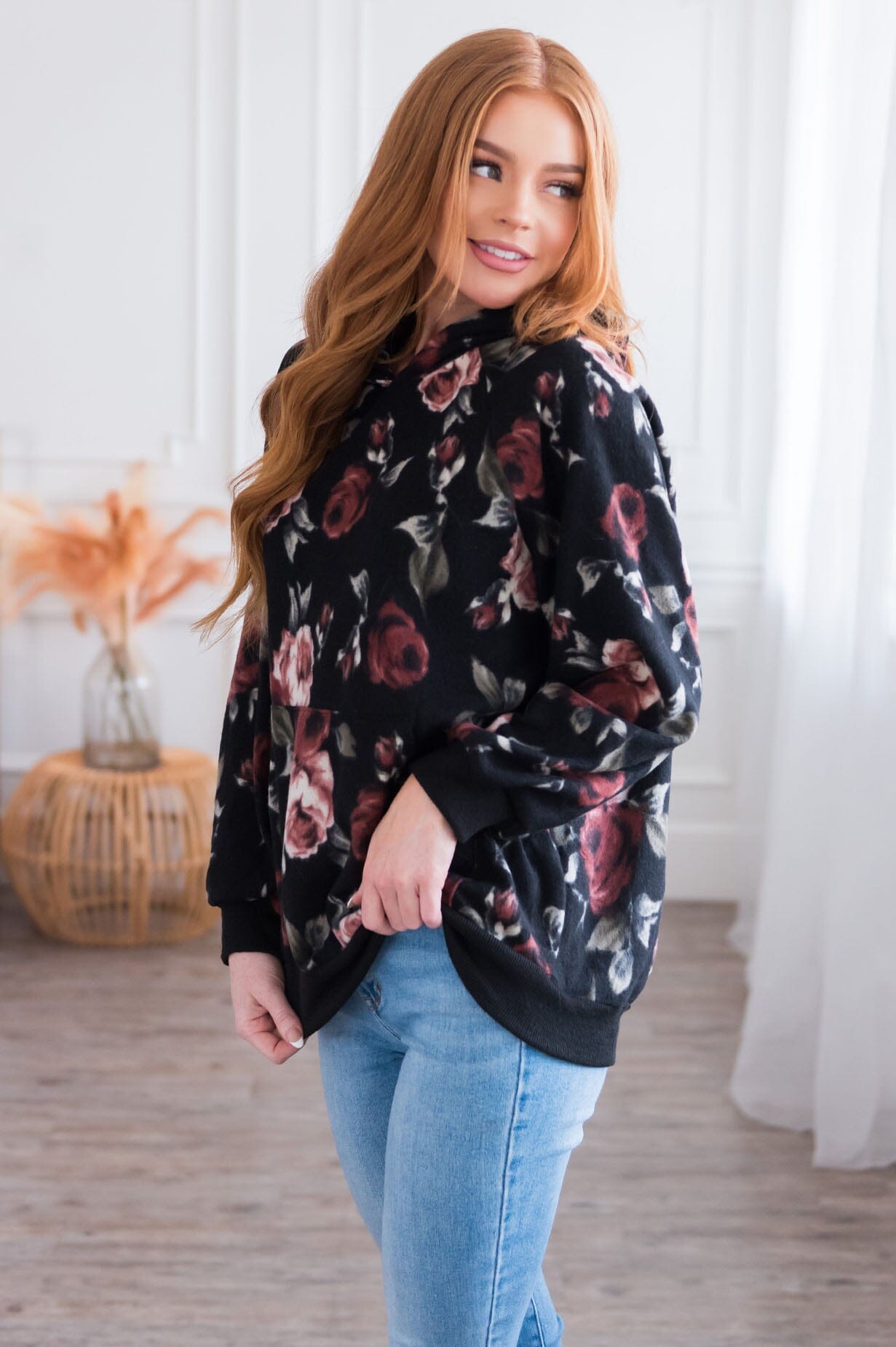 Being A Leader Modest Hoodie Tops vendor-unknown 