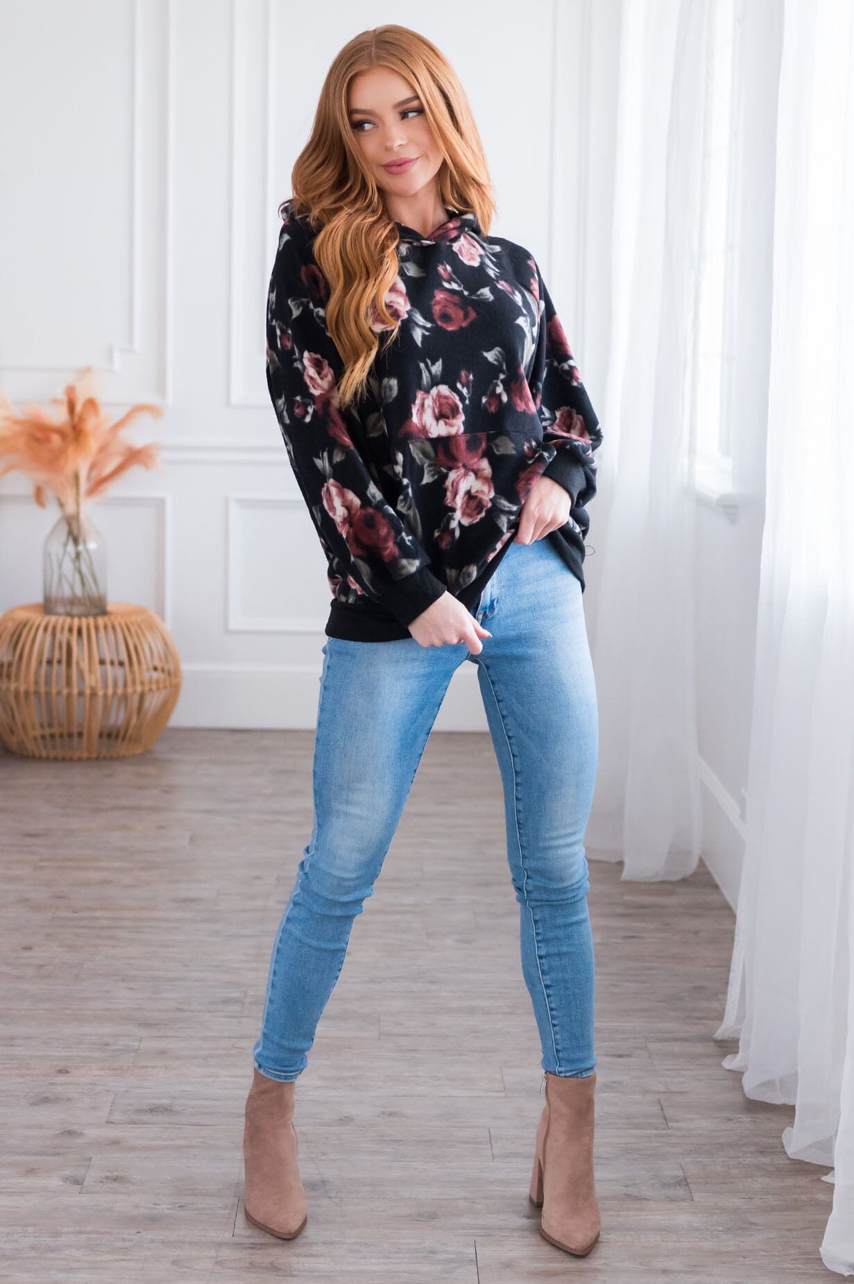 Being A Leader Modest Hoodie Tops vendor-unknown 