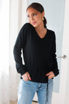 Beauty In Laughter Modest Ruffle Sweater Modest Dresses vendor-unknown
