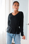 Beauty In Laughter Modest Ruffle Sweater Modest Dresses vendor-unknown 