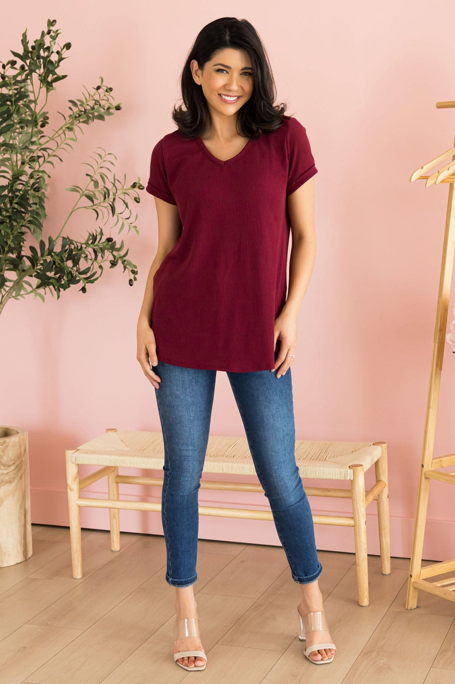 Classy Missy Fit Ribbed Tee