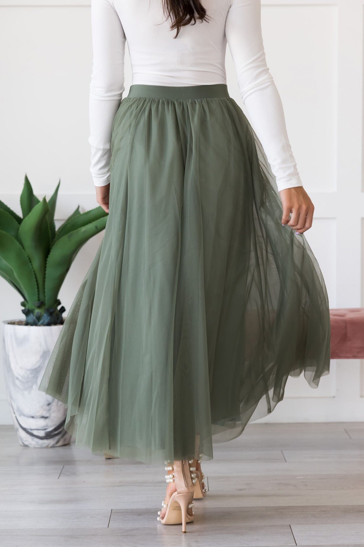 Steal The Day Tulle Skirt Modest Dresses vendor-unknown 