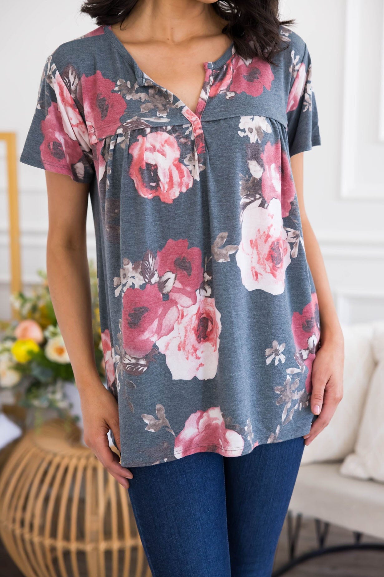 Forever Ever Modest Blouse Tops vendor-unknown 