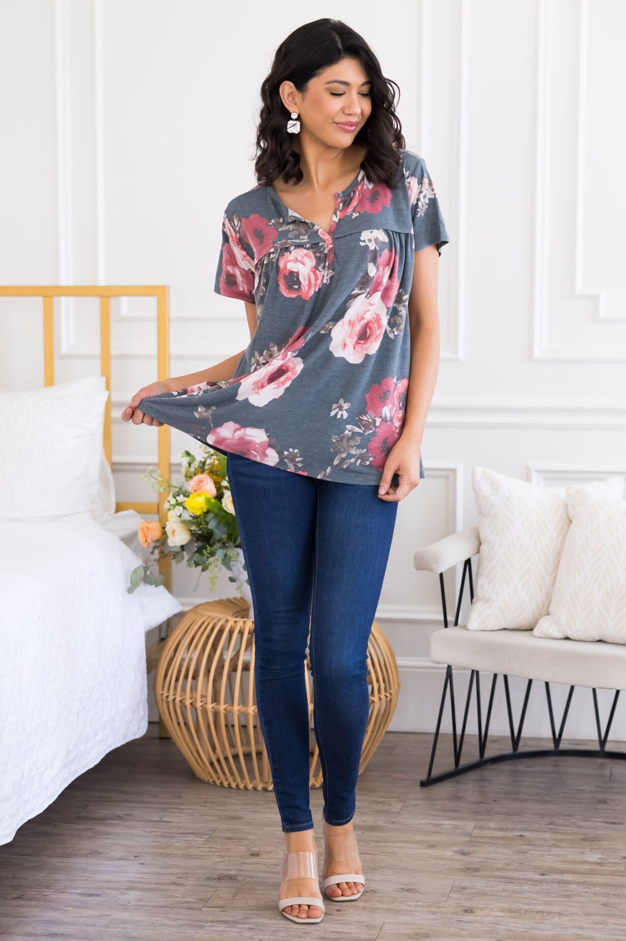 Forever Ever Modest Blouse Tops vendor-unknown 