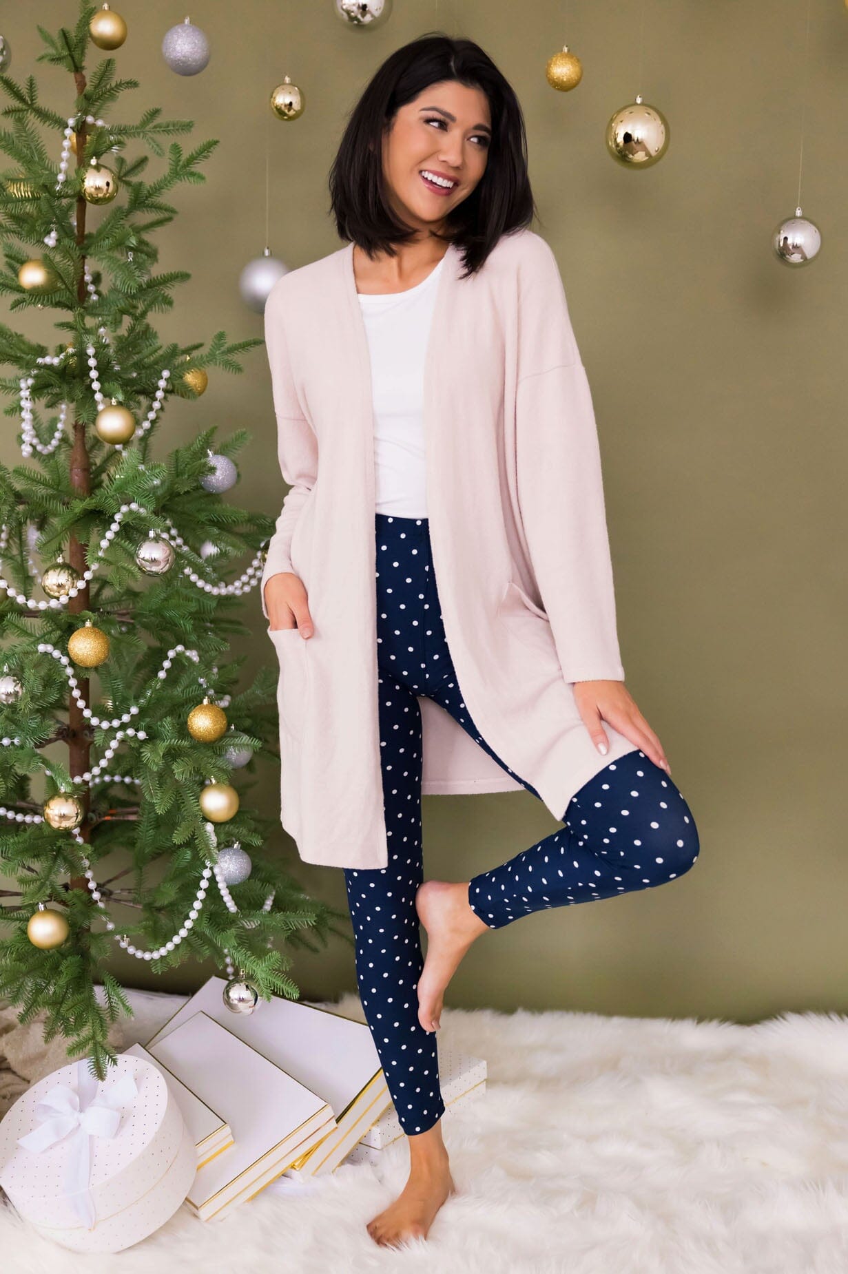 Snowball Christmas Leggings Accessories & Shoes vendor-unknown 