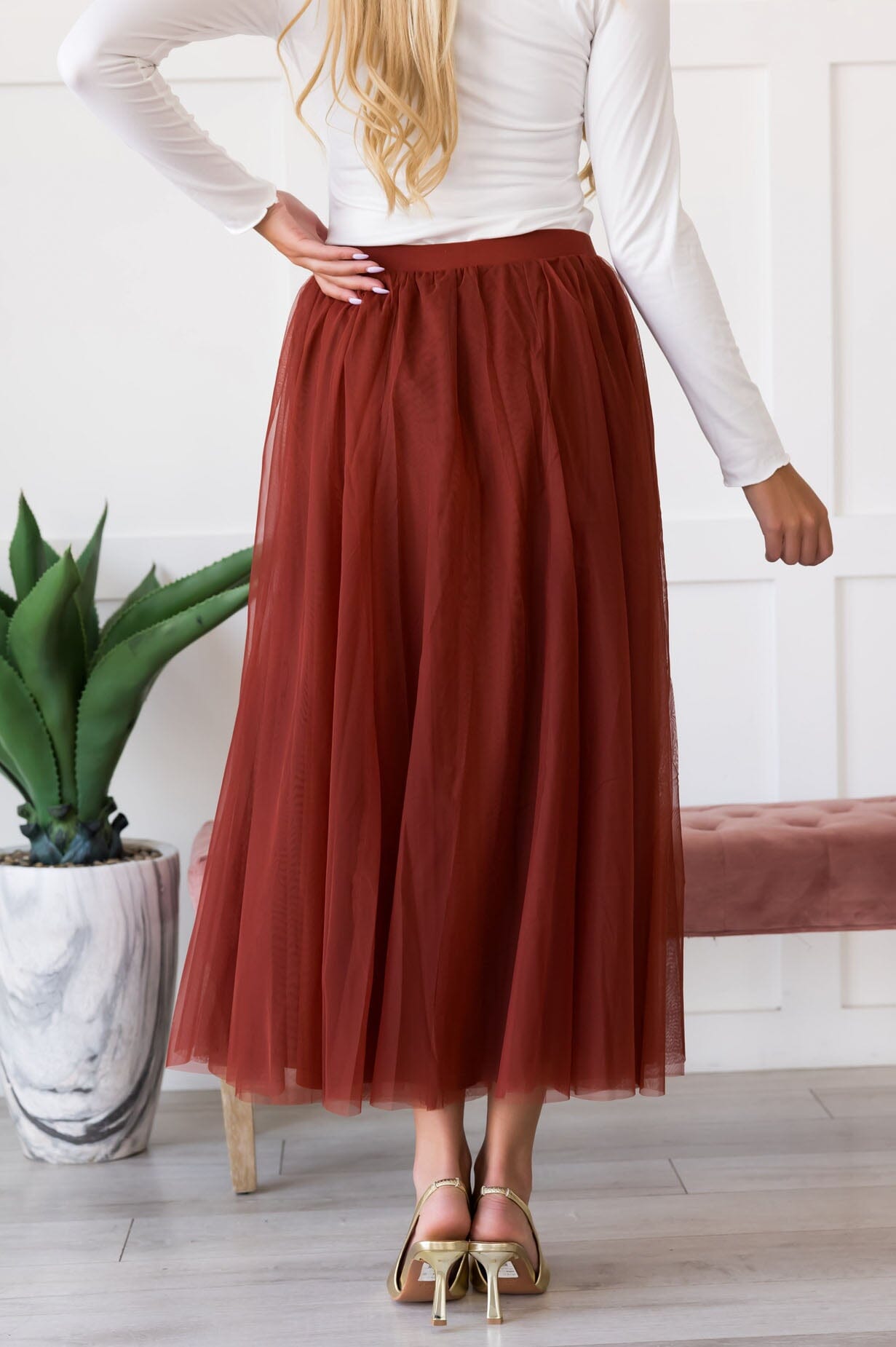 Steal The Day Tulle Skirt Modest Dresses vendor-unknown 