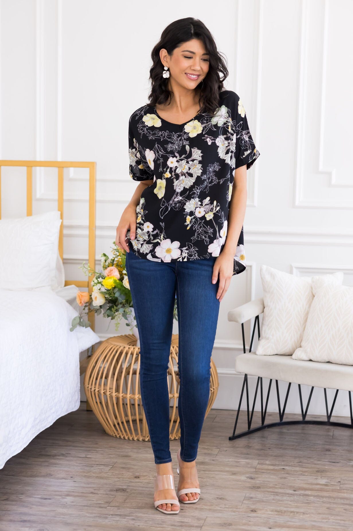 Love Abounds Floral Top Tops vendor-unknown 