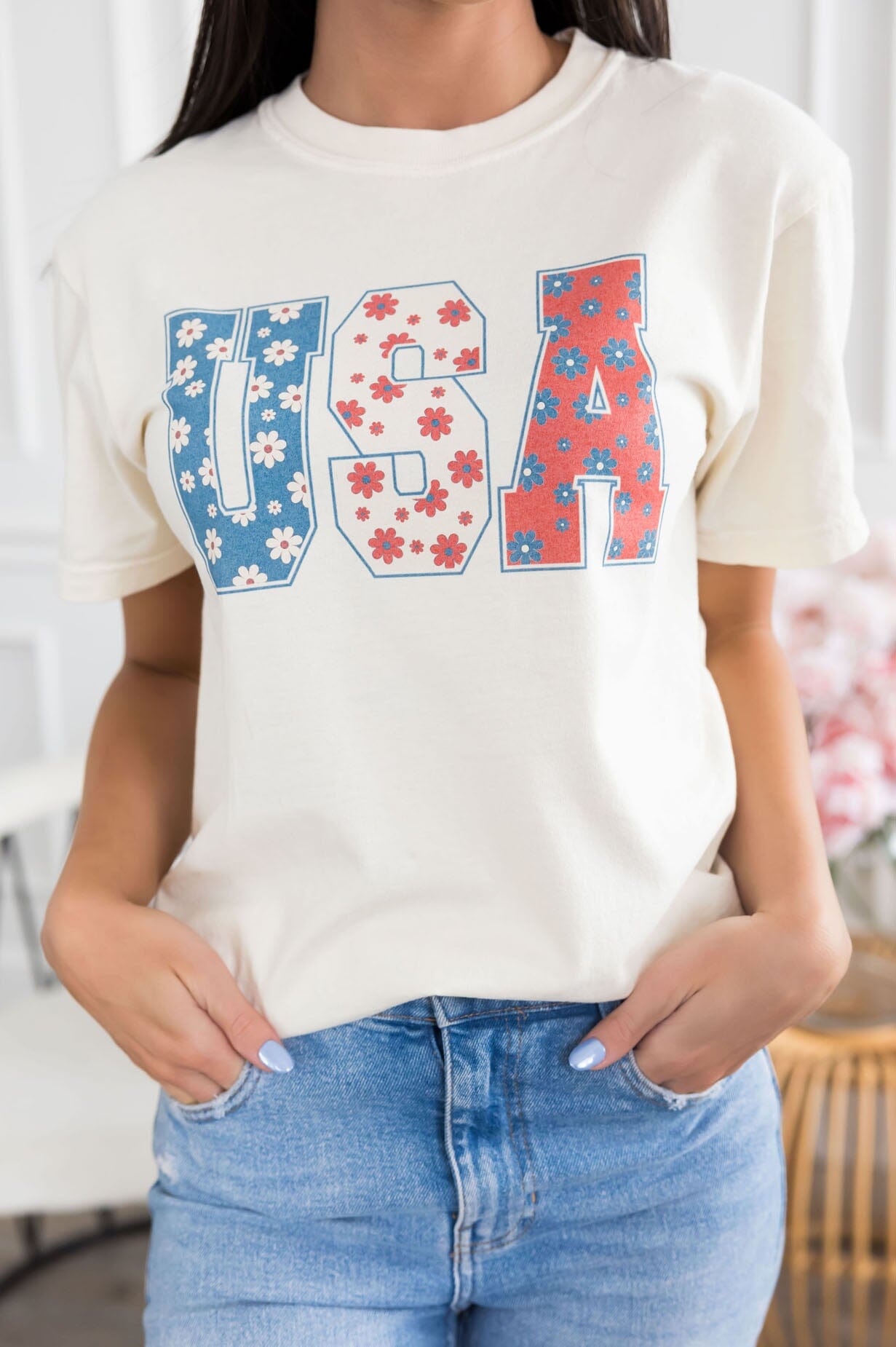 4th Of July Ready Graphic Tee Modest Dresses vendor-unknown 