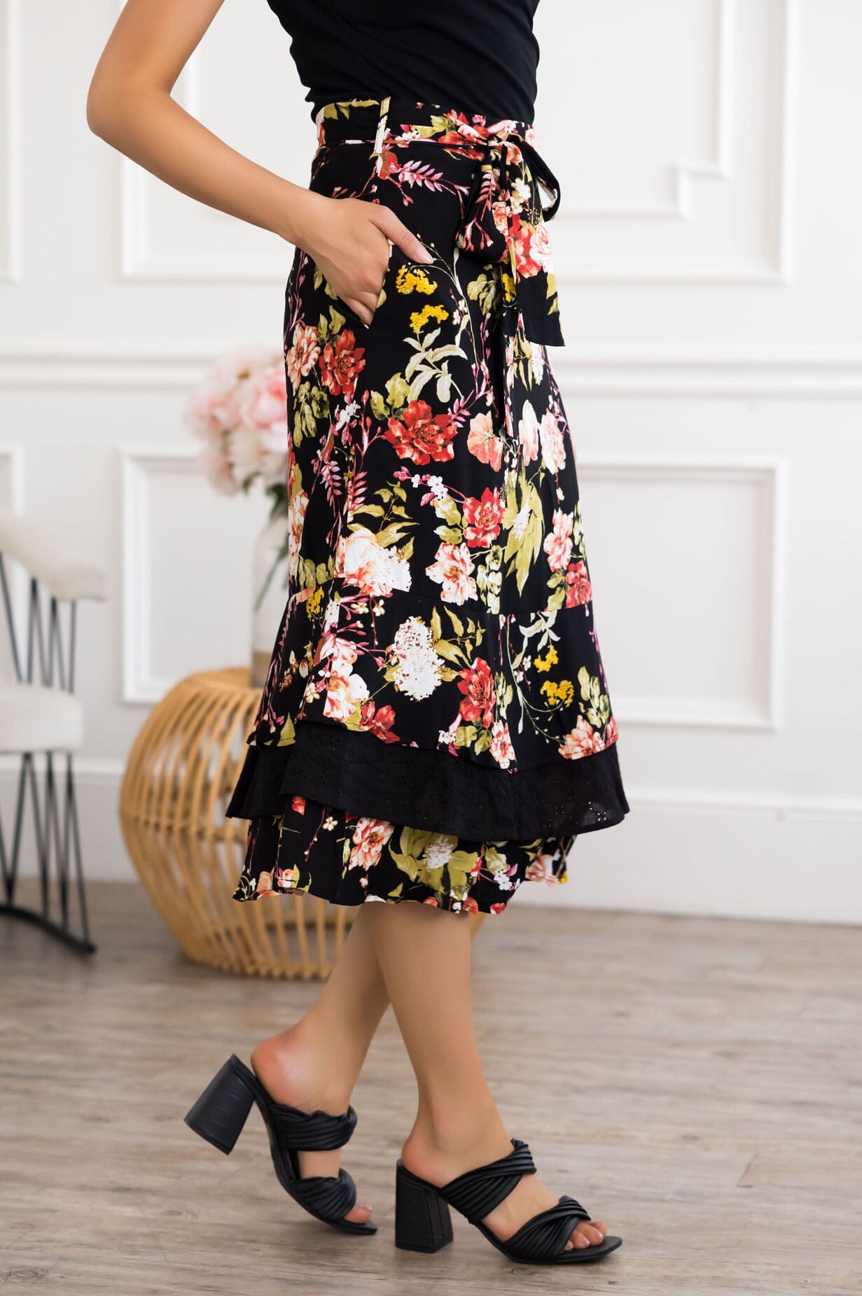 Dreaming Of You Floral Skirt Modest Dresses vendor-unknown 