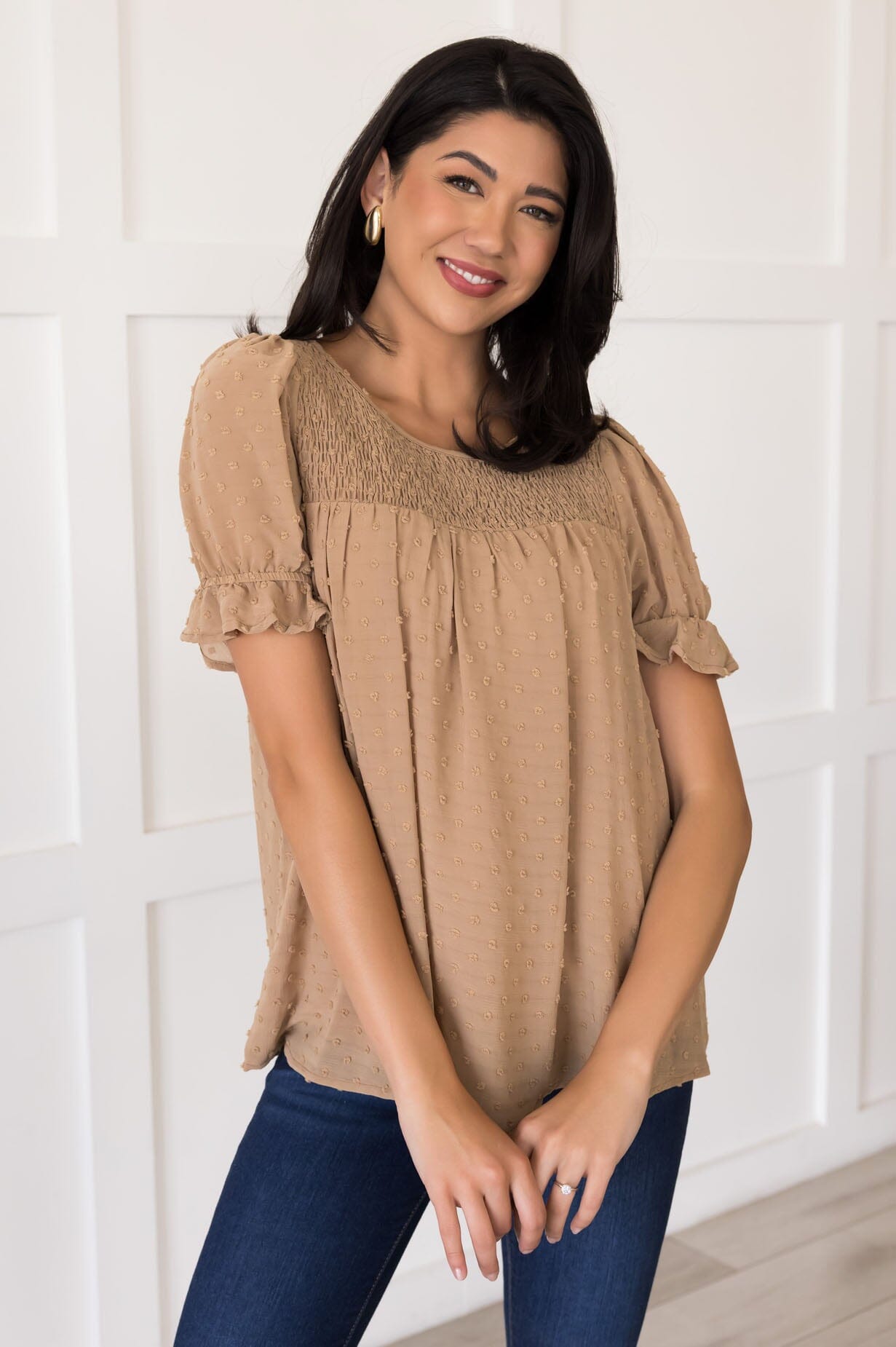 It's My Perfect Swiss Dot Blouse NeeSee's Dresses 