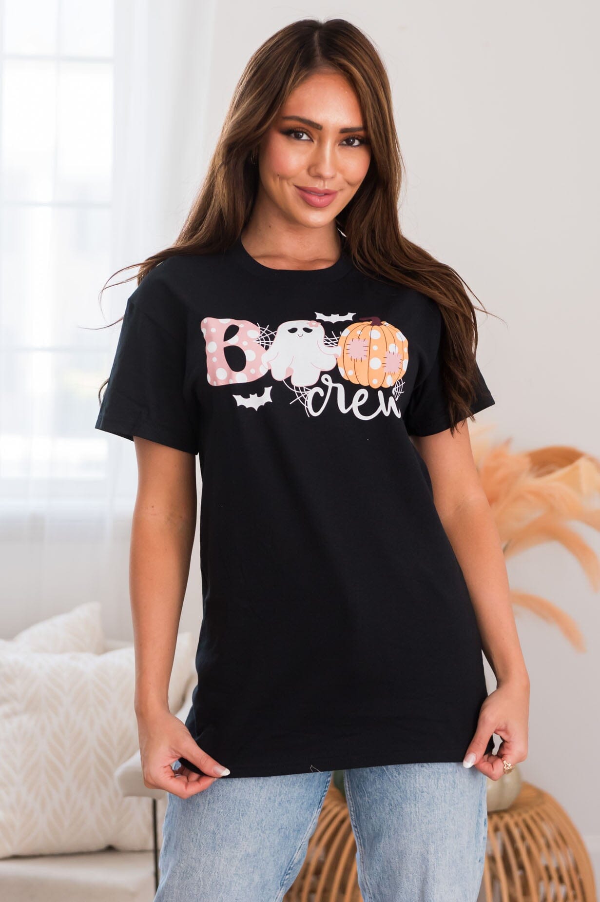 Boo Crew Modest Graphic Tee Modest Dresses vendor-unknown 