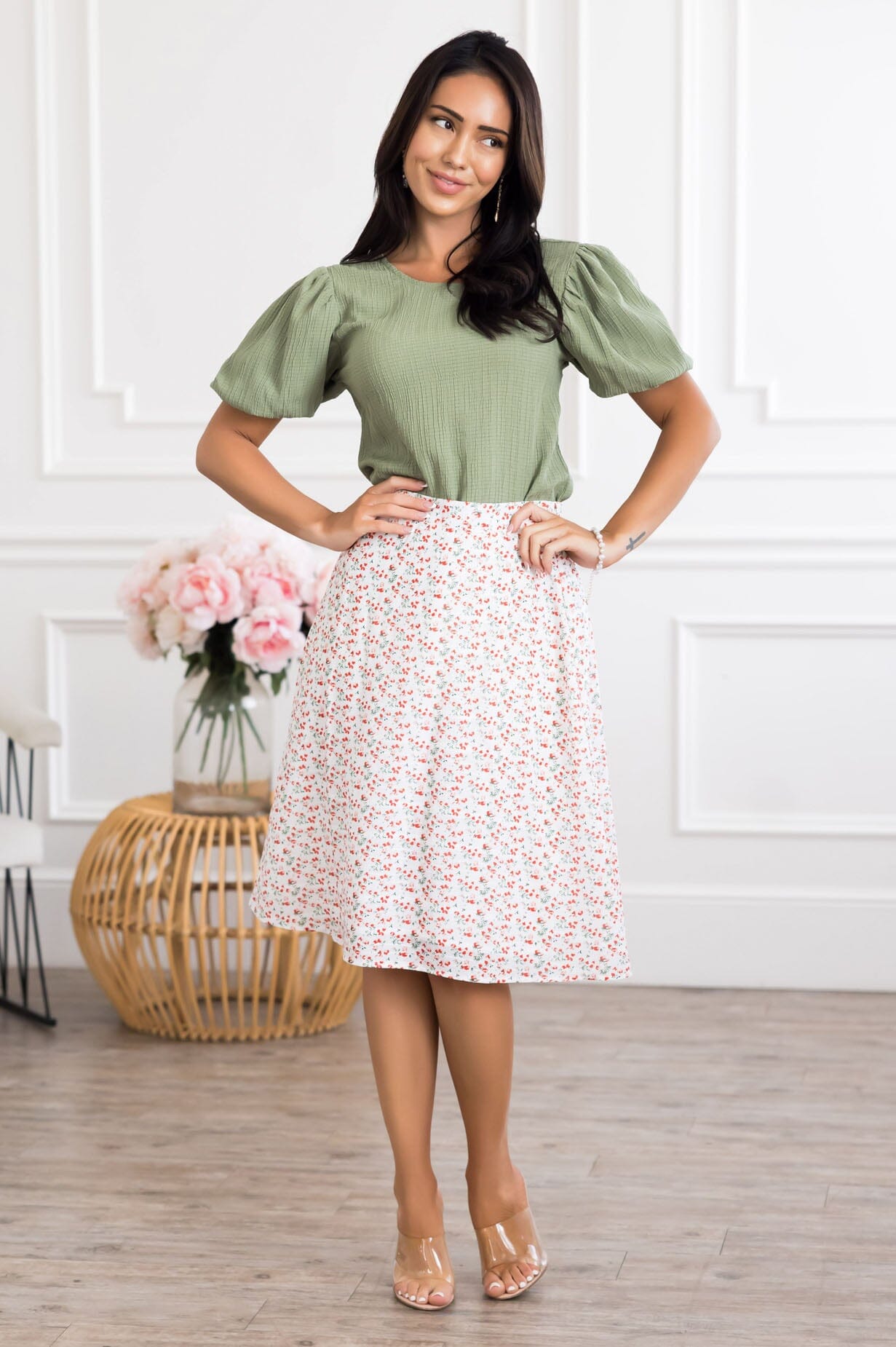 Beautiful Blooms Modest Slip Skirt Modest Dresses vendor-unknown 