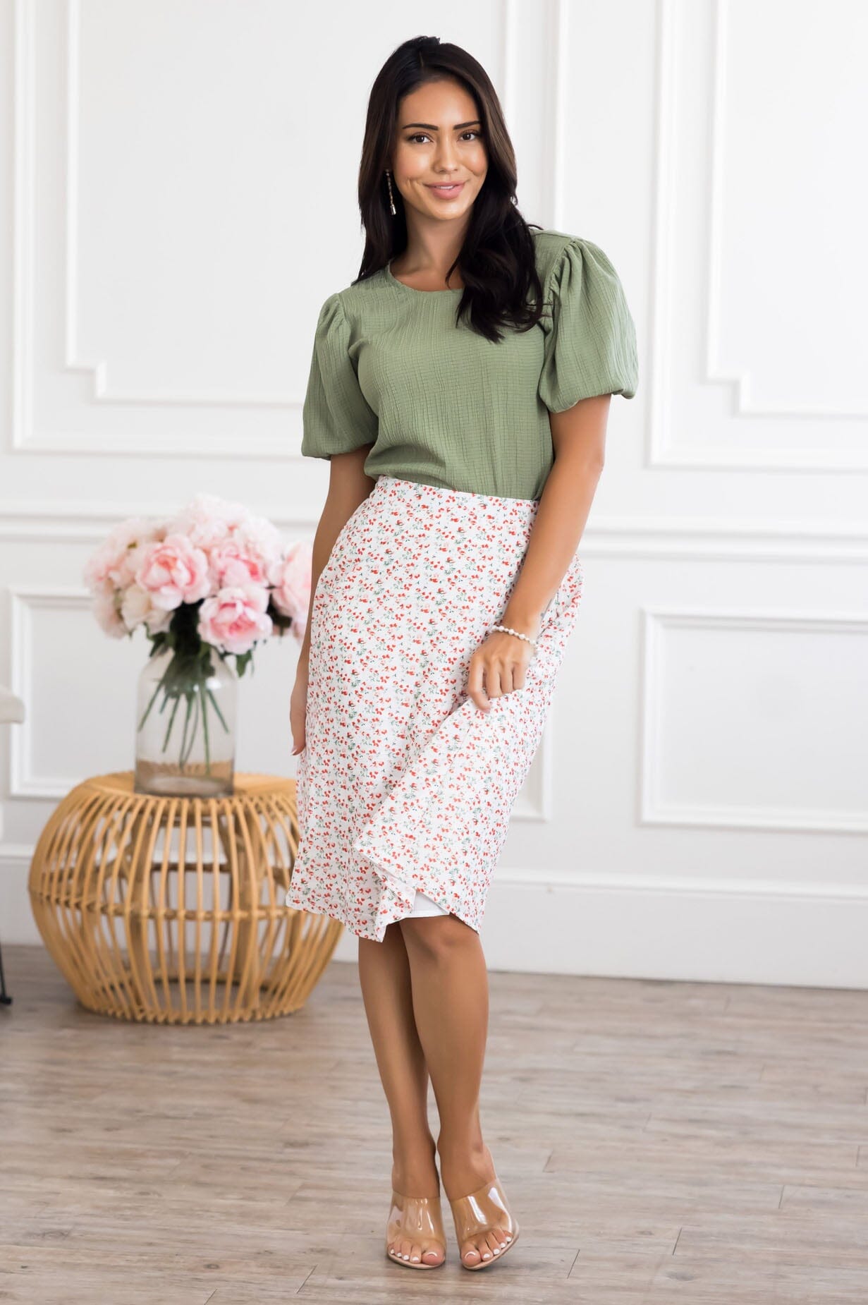 Beautiful Blooms Modest Slip Skirt Modest Dresses vendor-unknown 