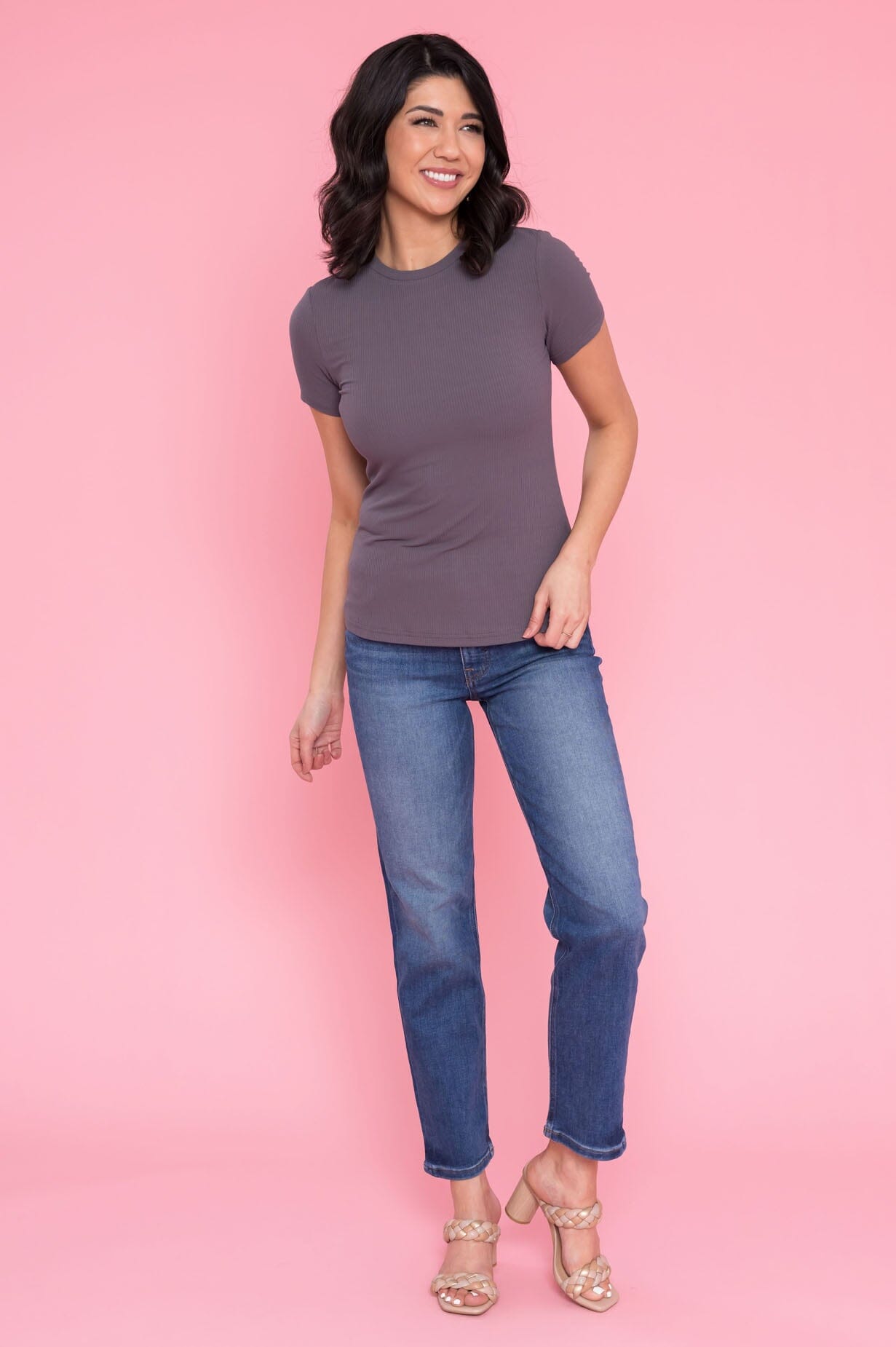 Ever So Lovely Ribbed Top Tops vendor-unknown 