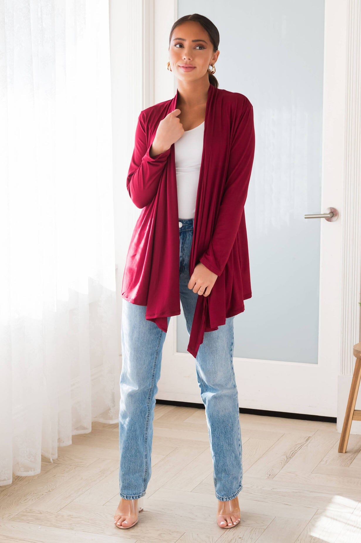 Standing Tall Modest Sweater Cardigan Modest Dresses vendor-unknown 
