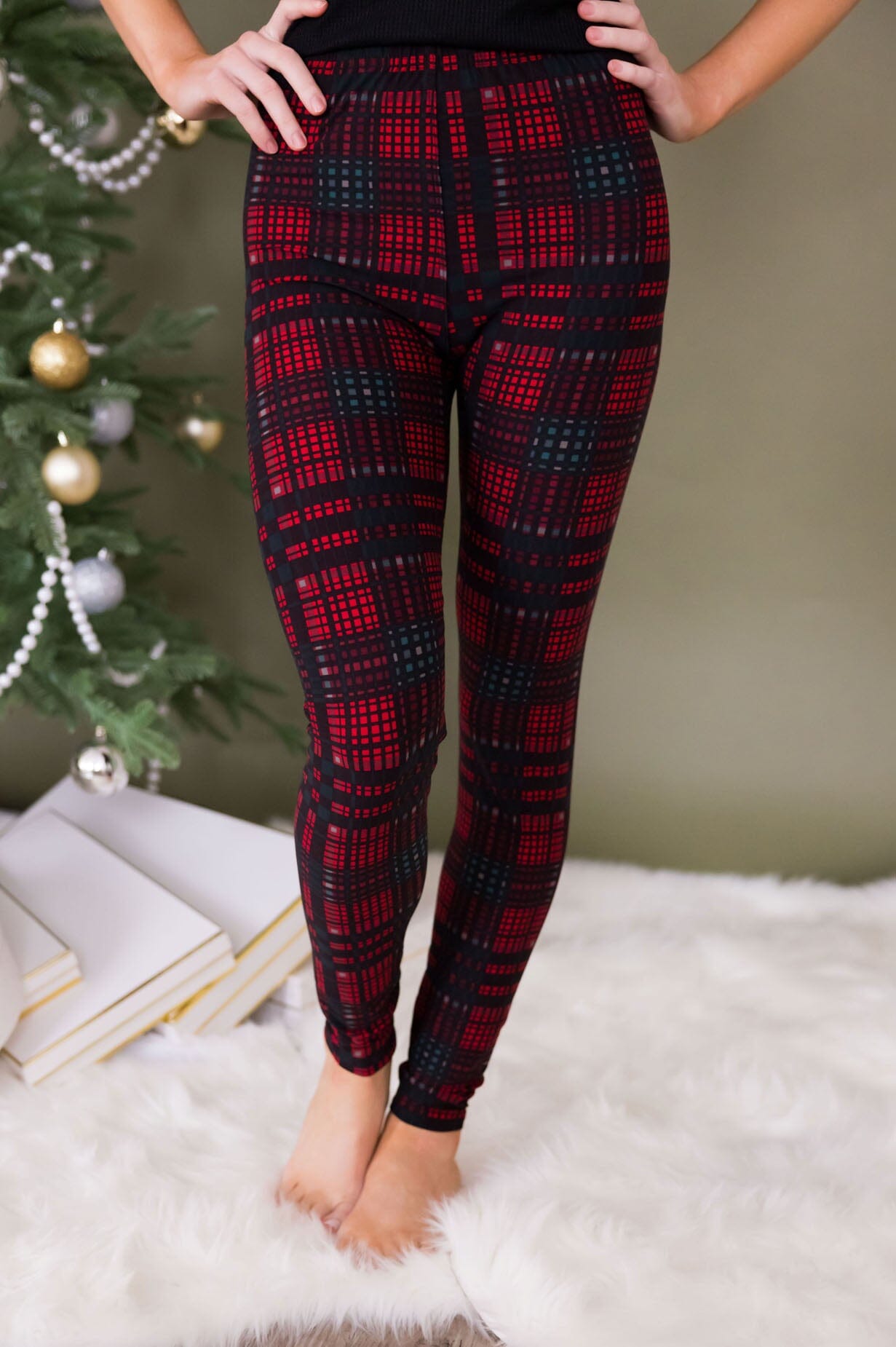 Snowball Christmas Leggings, Affordable Trendy and Modest Clothing