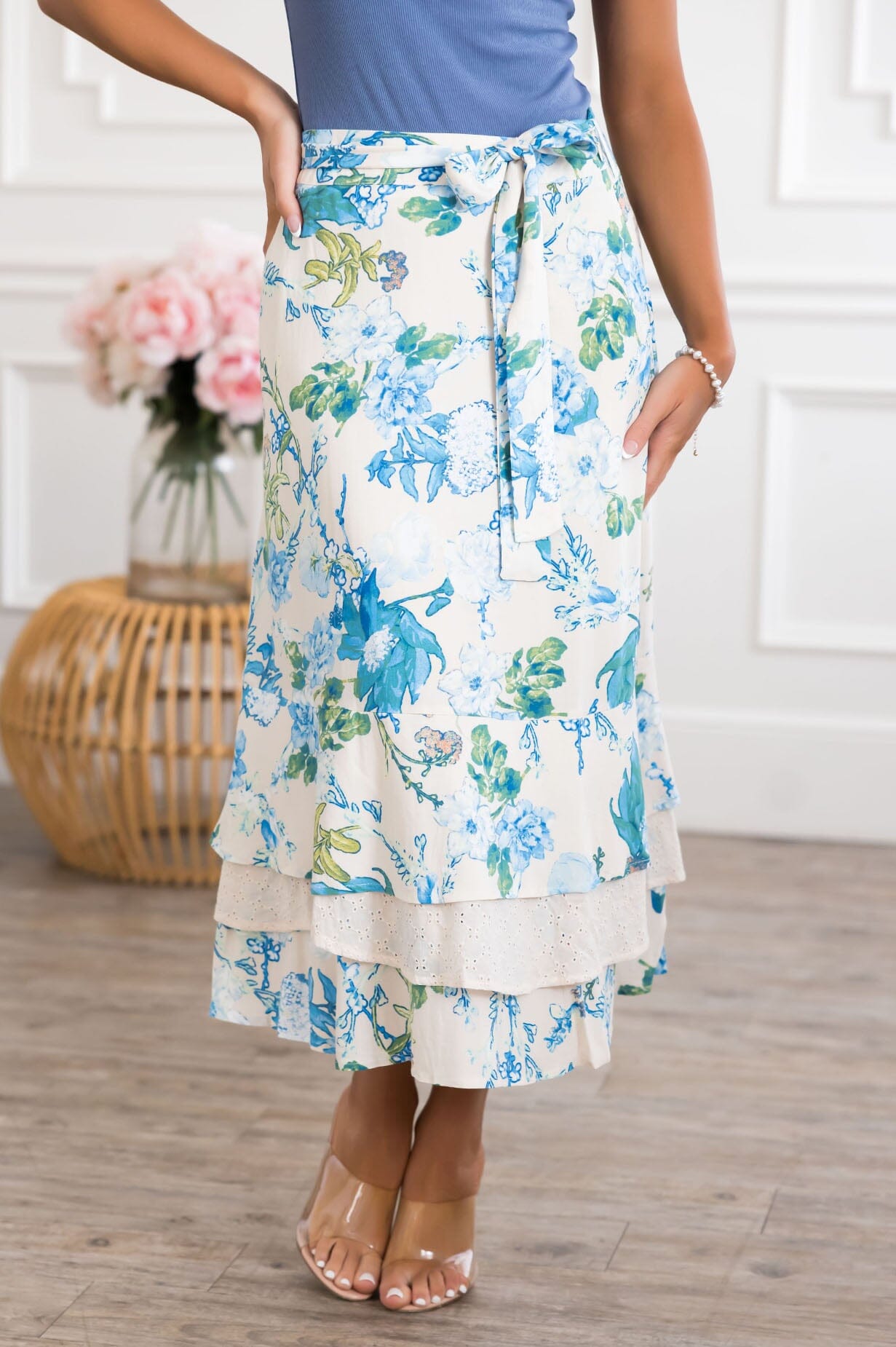 Dreaming Of You Floral Skirt Modest Dresses vendor-unknown 
