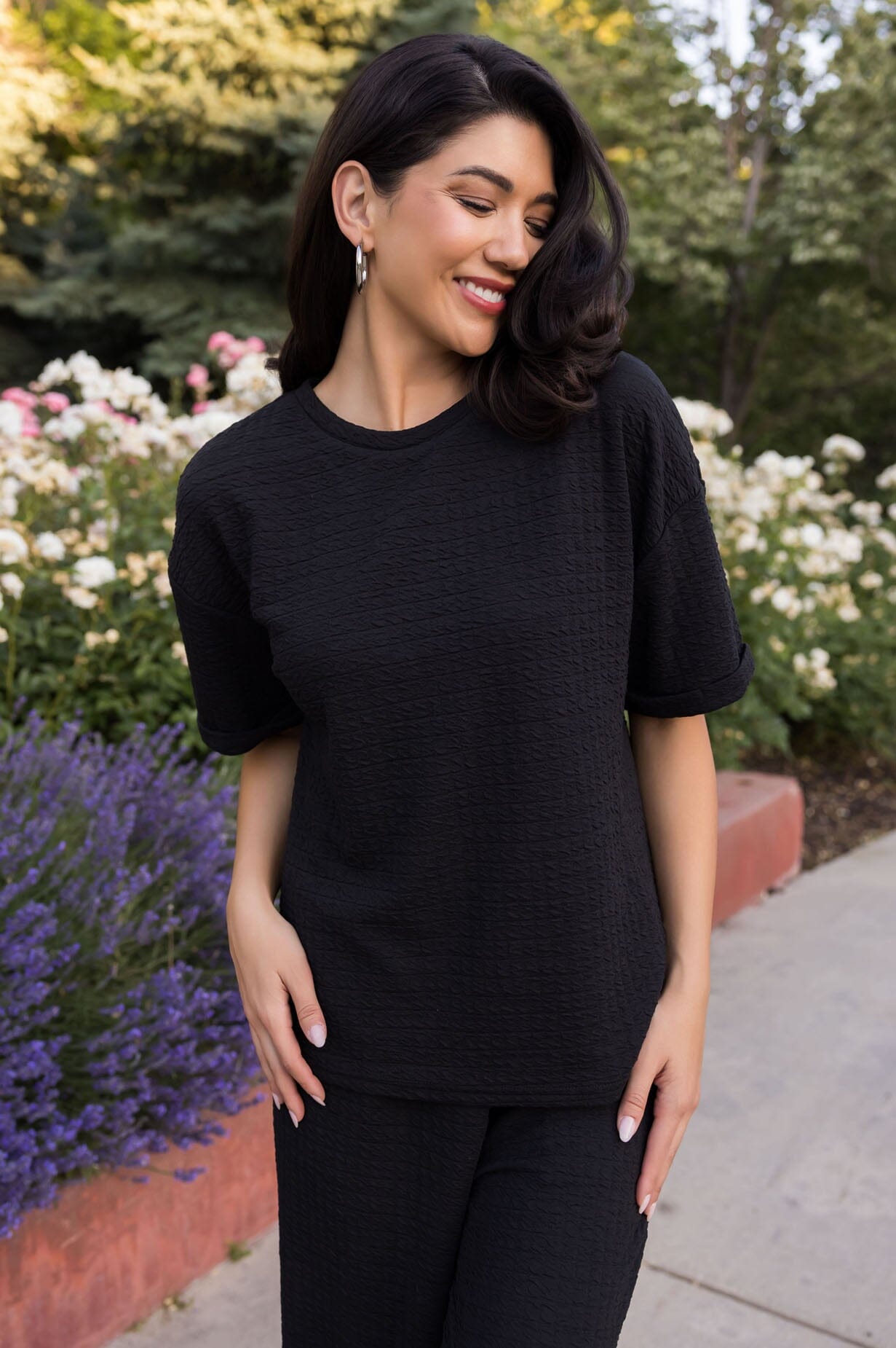 All That Class Textured Top Tops vendor-unknown 