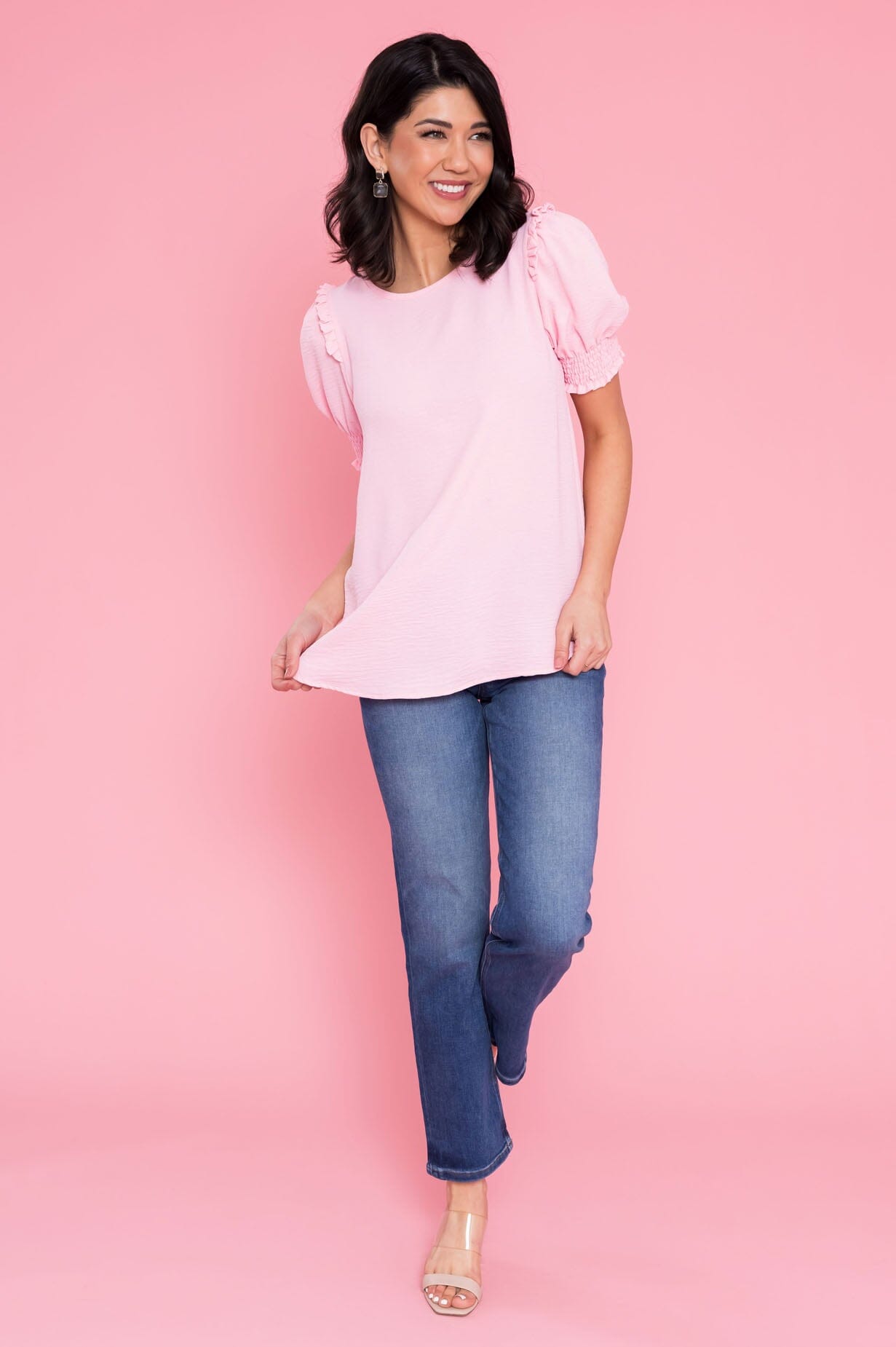 Feeling The Sunshine Puff Sleeve Blouse NeeSee's Dresses 