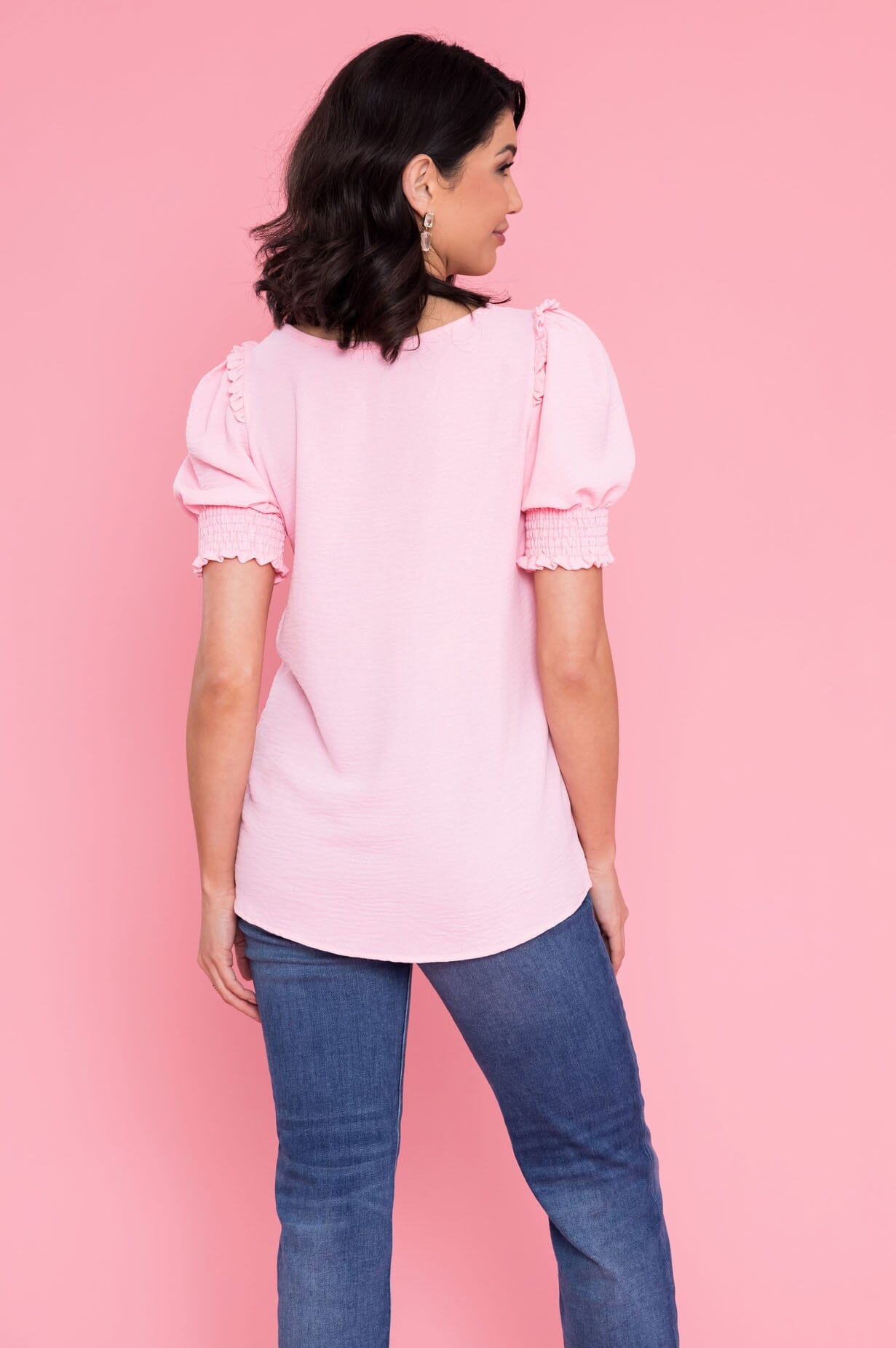 Feeling The Sunshine Puff Sleeve Blouse NeeSee's Dresses 