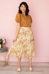 Flowers & Joy Tiered Ruffle Skirt Skirts vendor-unknown