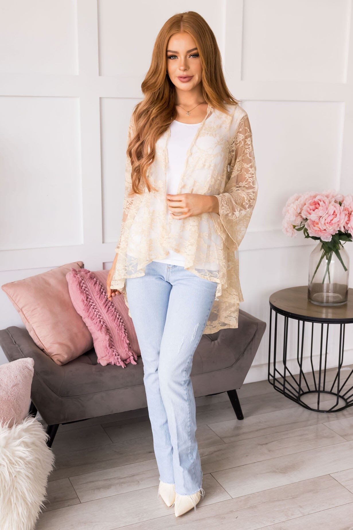 Cheerful Outlook Kimono Tops vendor-unknown 