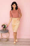 My Sweet Summer High Waisted Corduroy Skirt Modest Dresses vendor-unknown